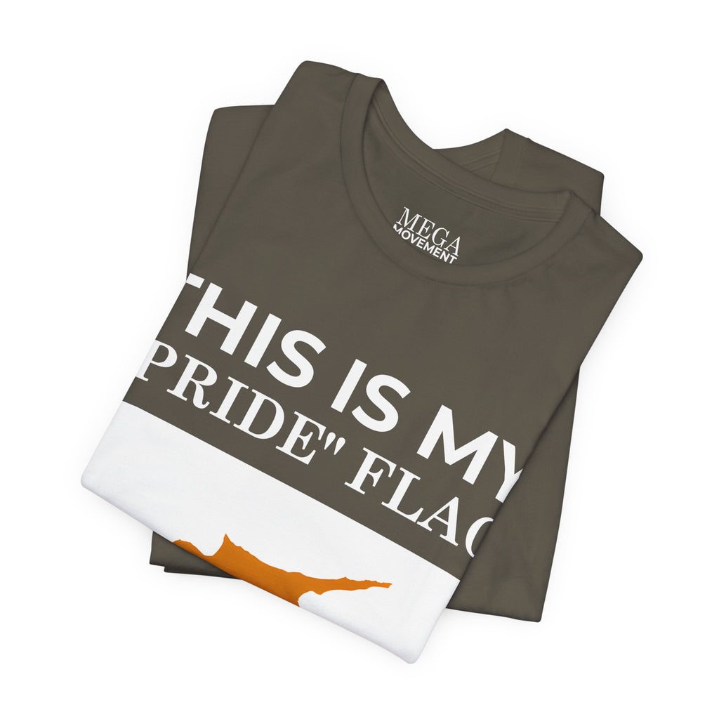 Cyprus Pride Flag Tee, Unisex Pride T-Shirt, Patriotic Shirt, Cyprus Flag Apparel, Festival Wear, Gift for Allies, Summer Fashion - Mega Movement