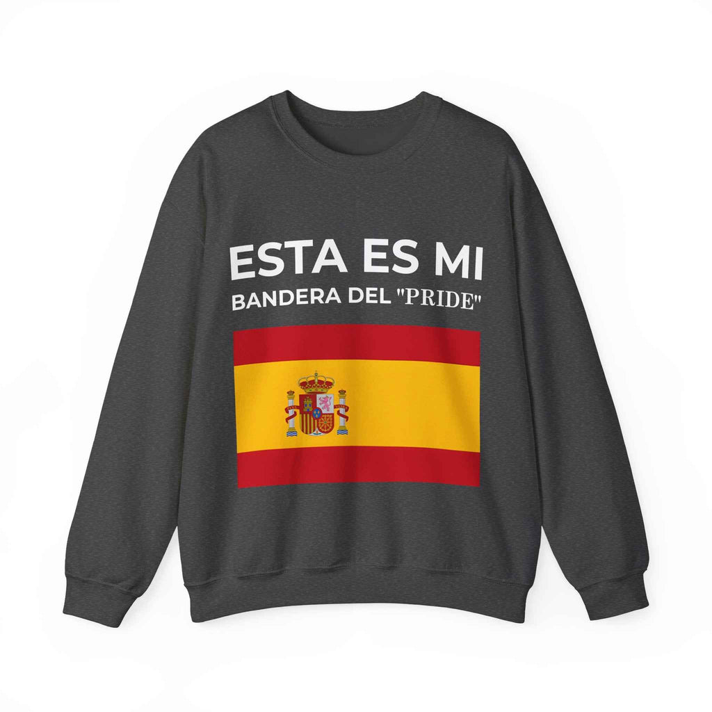 Spanish Flag Crewneck Sweatshirt, Cozy Unisex Sweatshirt, Spain Pride Apparel, Gift for Travelers, Casual Streetwear - Mega Movement