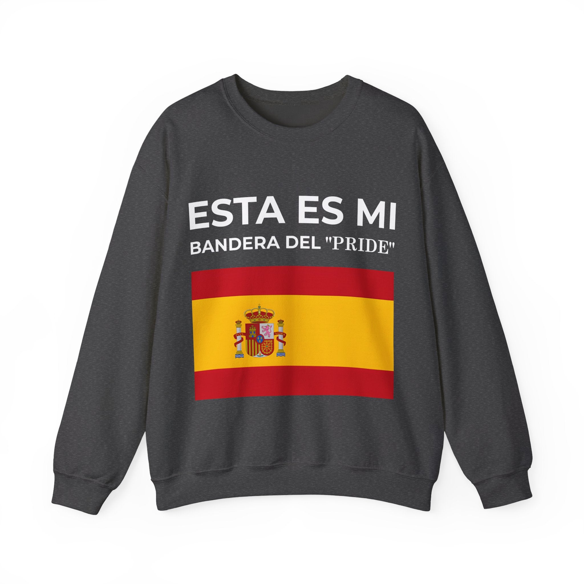 Spanish Flag Crewneck Sweatshirt, Cozy Unisex Sweatshirt, Spain Pride Apparel, Gift for Travelers, Casual Streetwear - Mega Movement