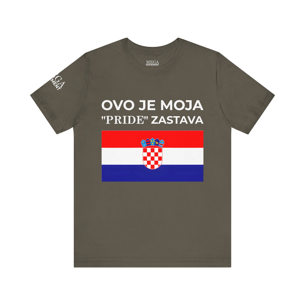 Croatia Pride Tee, Unisex Short Sleeve Shirt, Summer Festival Top, Gifts for Patriots - Mega Movement