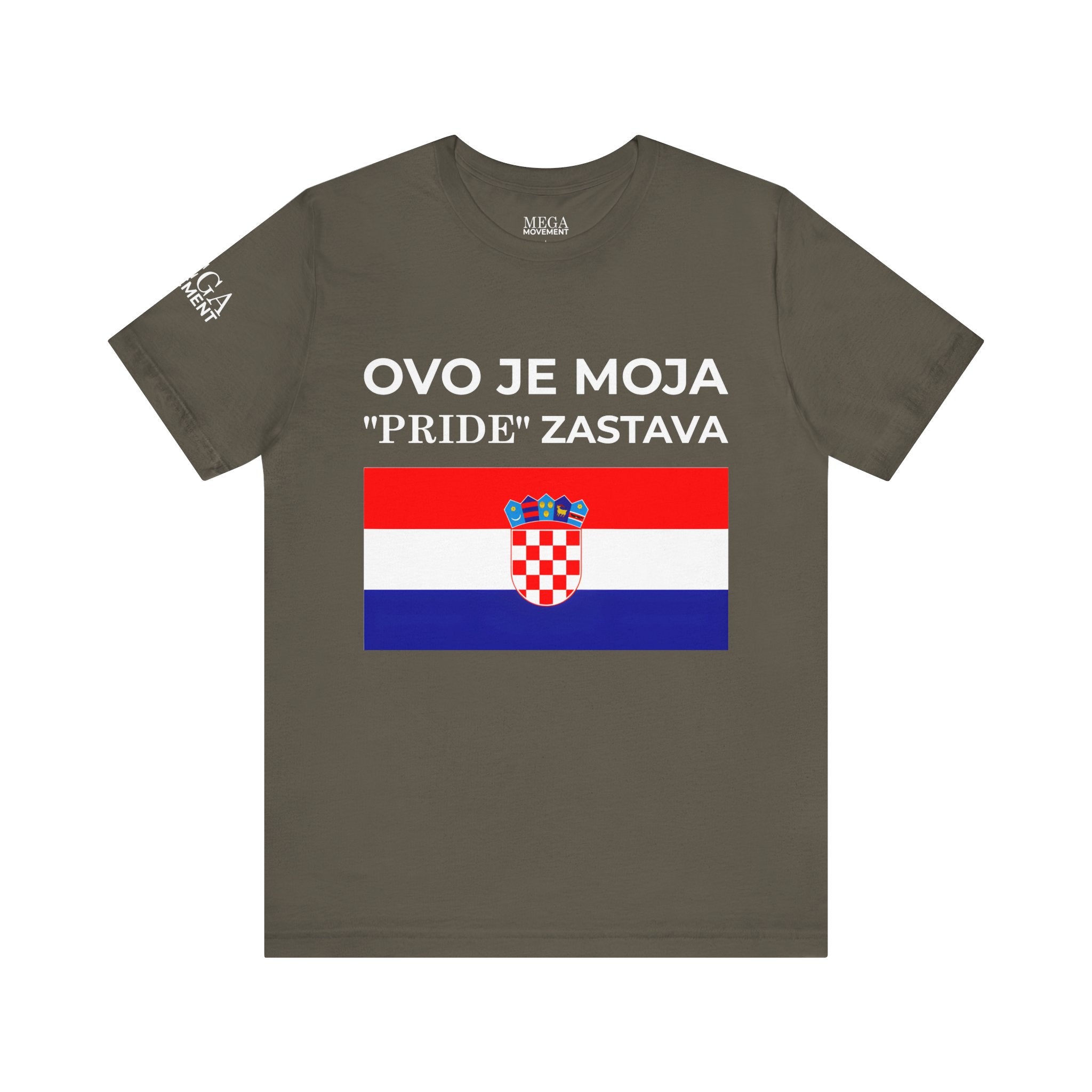 Croatia Pride Tee, Unisex Short Sleeve Shirt, Summer Festival Top, Gifts for Patriots - Mega Movement