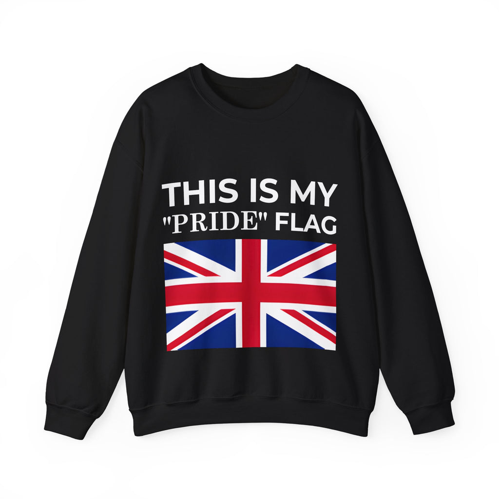 British Pride Flag Crewneck Sweatshirt, Unisex Sweatshirt, Pride Merchandise, Casual Wear - Mega Movement
