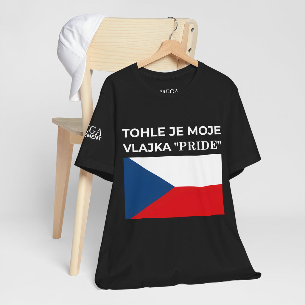 Czech Flag Unisex Jersey Tee, Casual Style, Travel Enthusiast Gift, National Pride Shirt, Summer Wardrobe Essential - Mega Movement