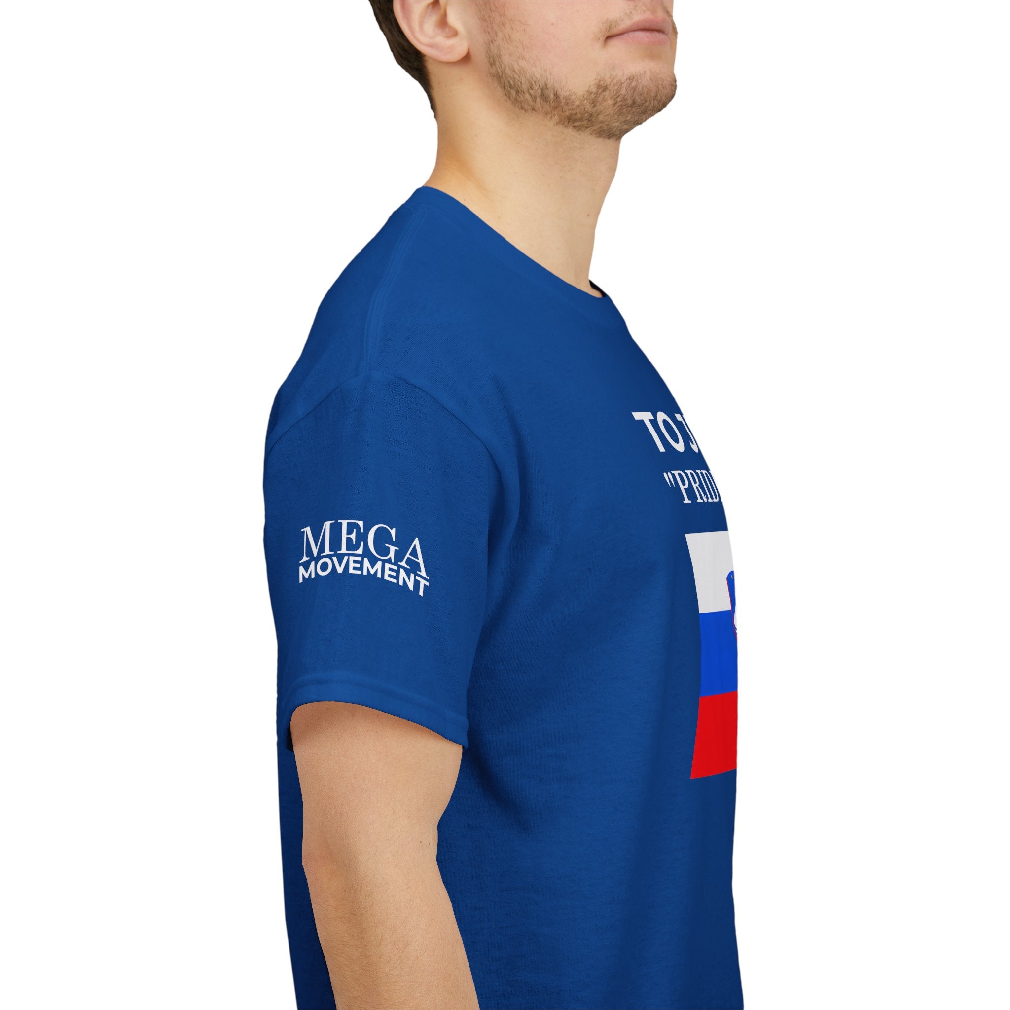 Slovenia Flag Tee ( Small Print ) — "To Je Moja Pride Zastava" Patriotic T-Shirt