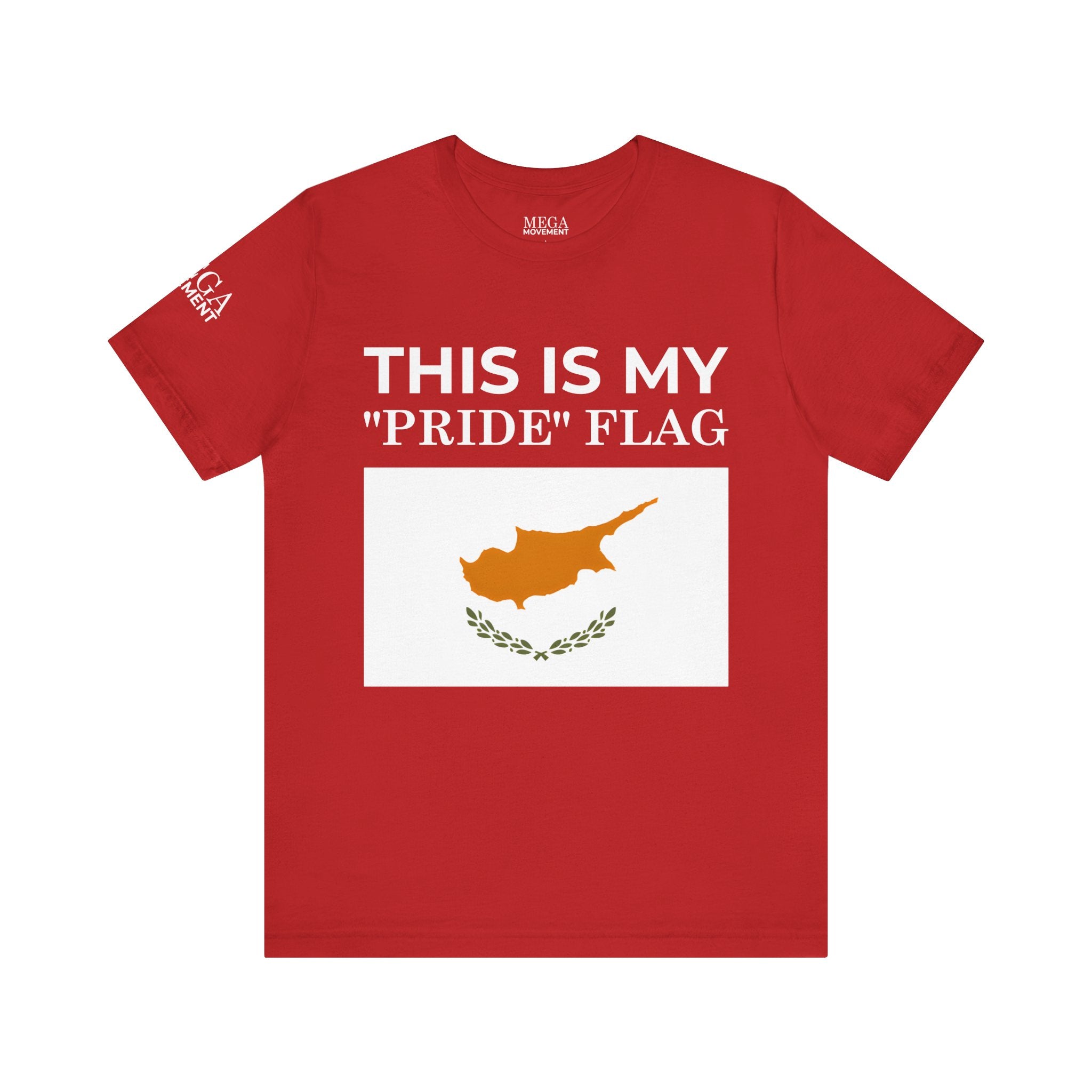 Cyprus Pride Flag Tee, Unisex Pride T-Shirt, Patriotic Shirt, Cyprus Flag Apparel, Festival Wear, Gift for Allies, Summer Fashion - Mega Movement