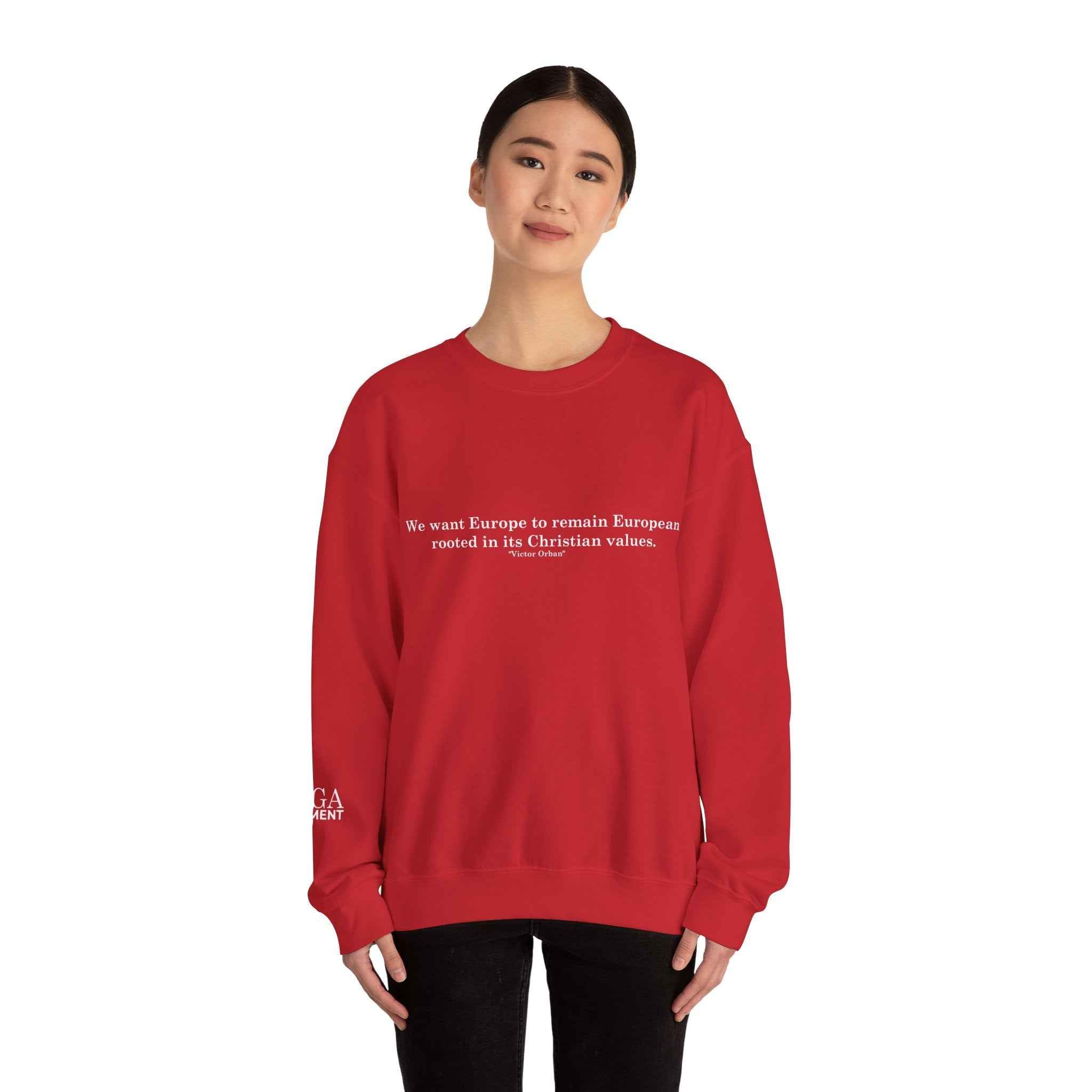 “Keep Europe European” Quote - Classic Crewneck Sweatshirt