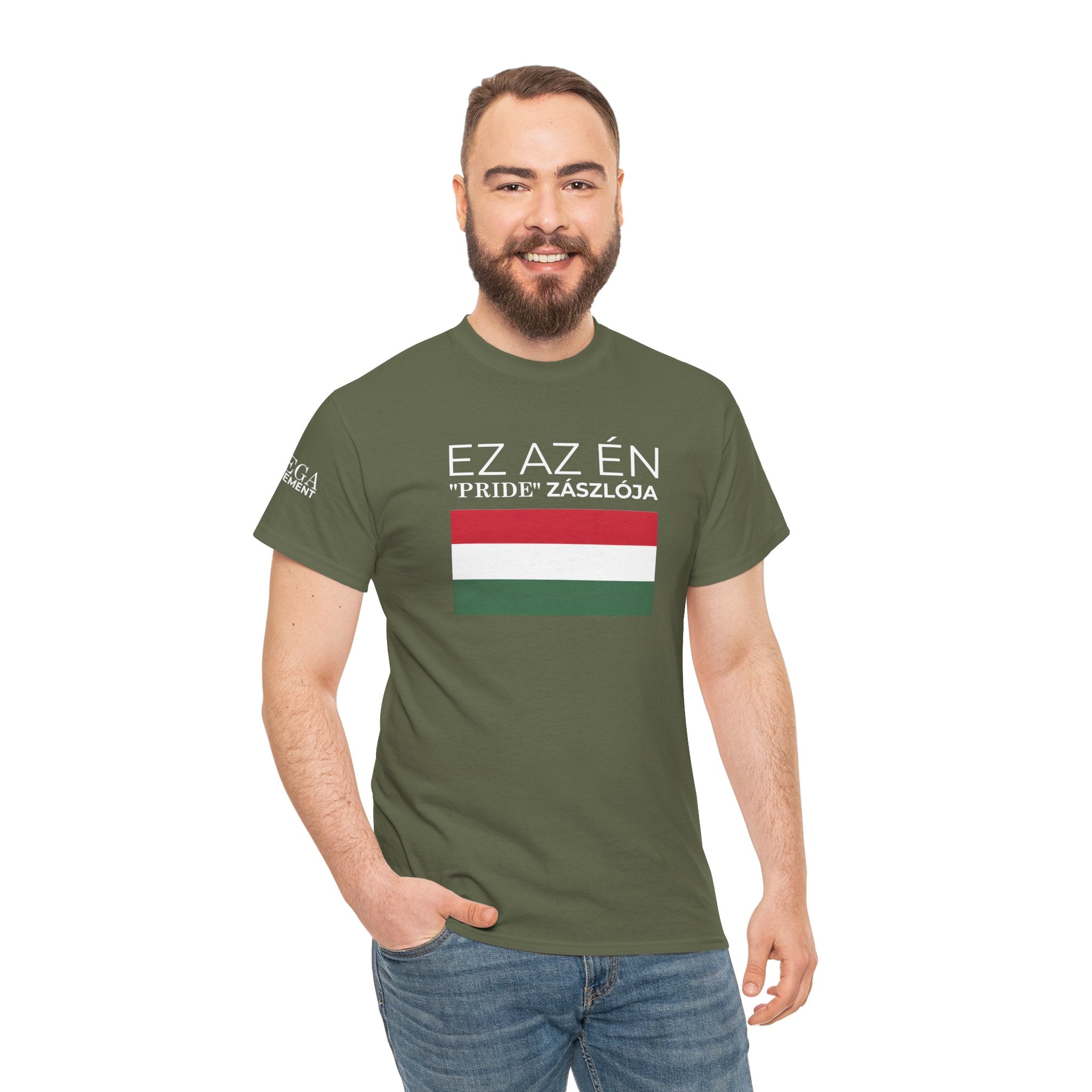 Hungarian Flag Tee ( Small Print ) — "Ez az én 'Pride' zászlója" Graphic T-Shirt