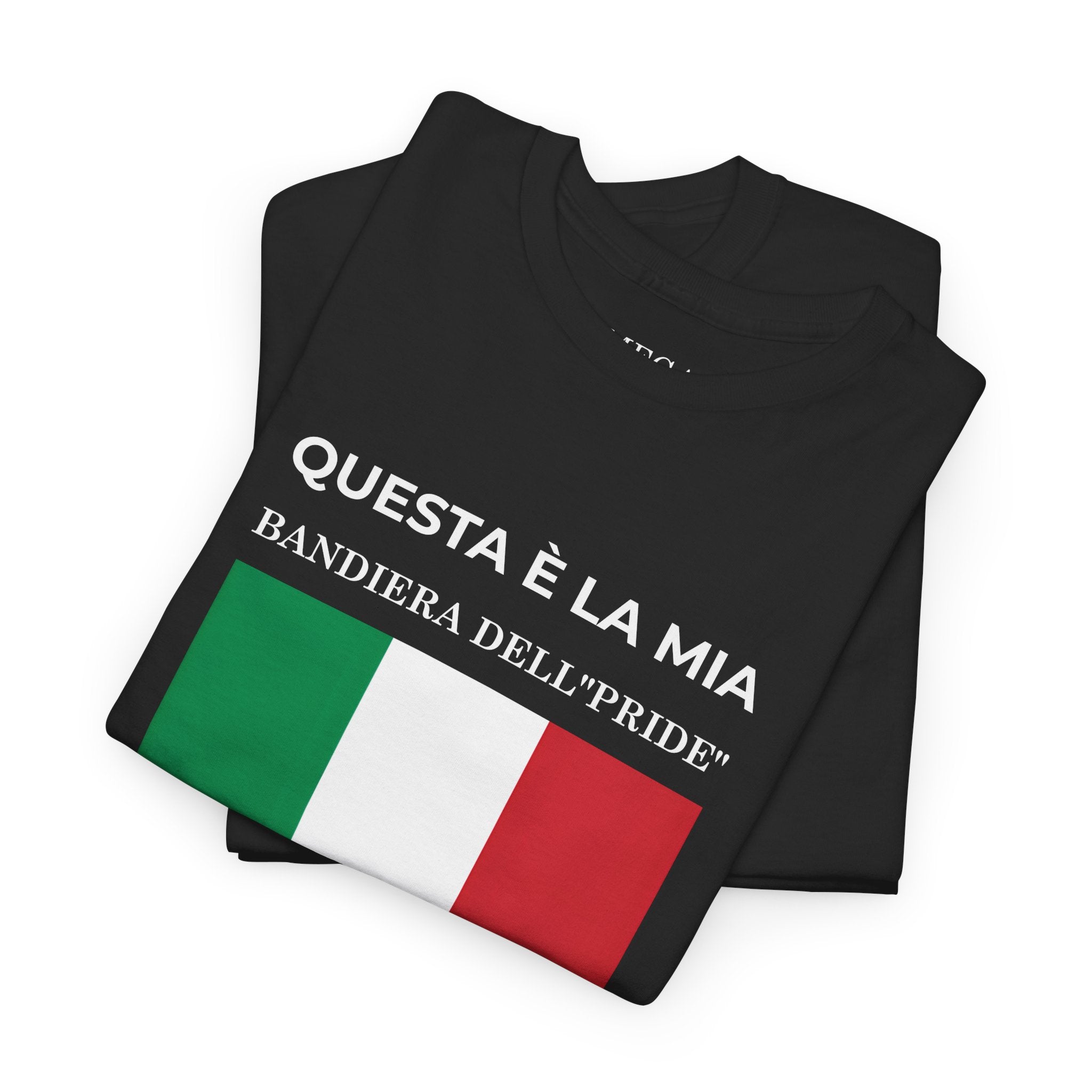 Italian Flag Tee ( Small Print ) — "Questa è la mia bandiera dell’Pride" Graphic T-Shirt
