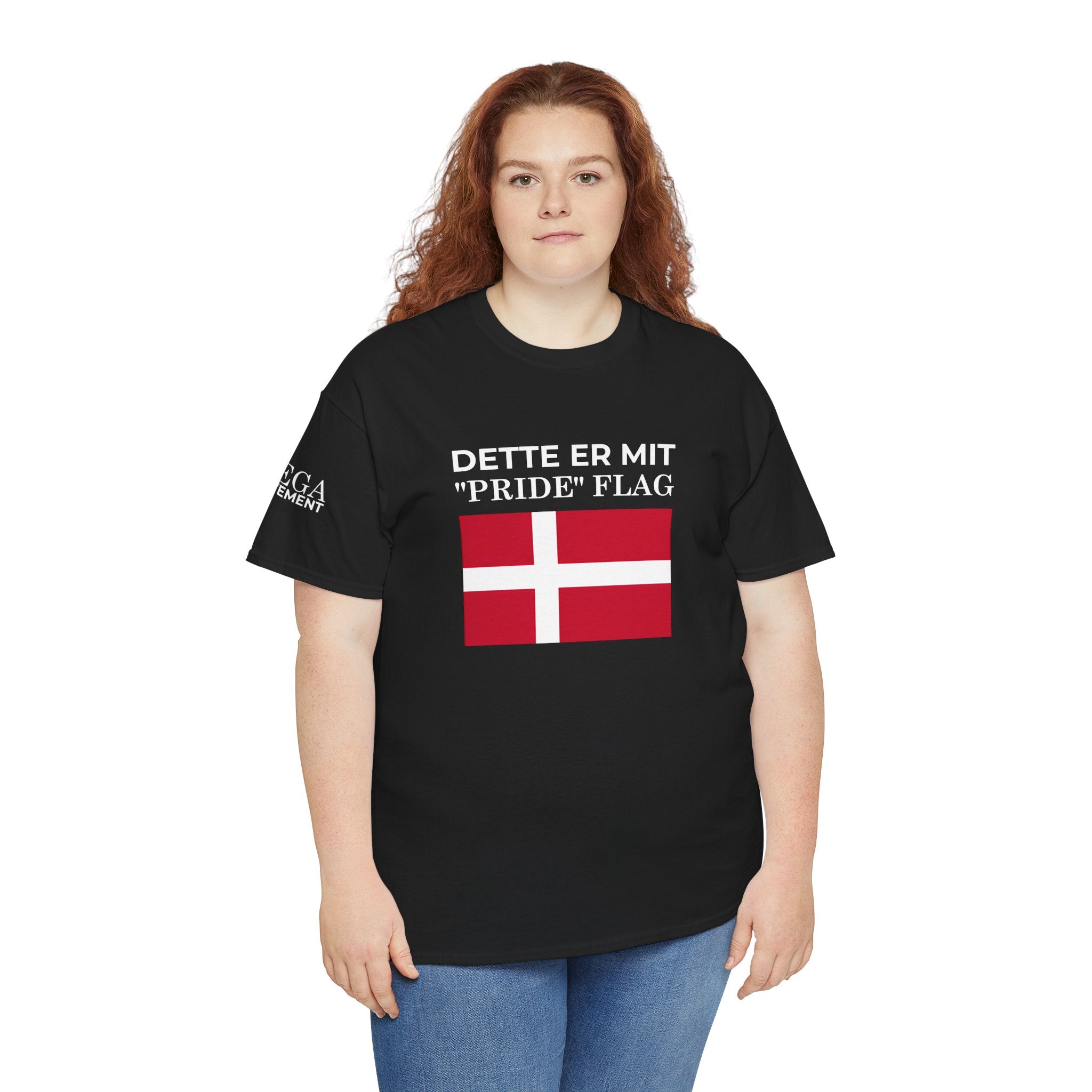 Danish Flag 'Dette er mit 2Pride2 Flag' T-Shirt ( Small Print )