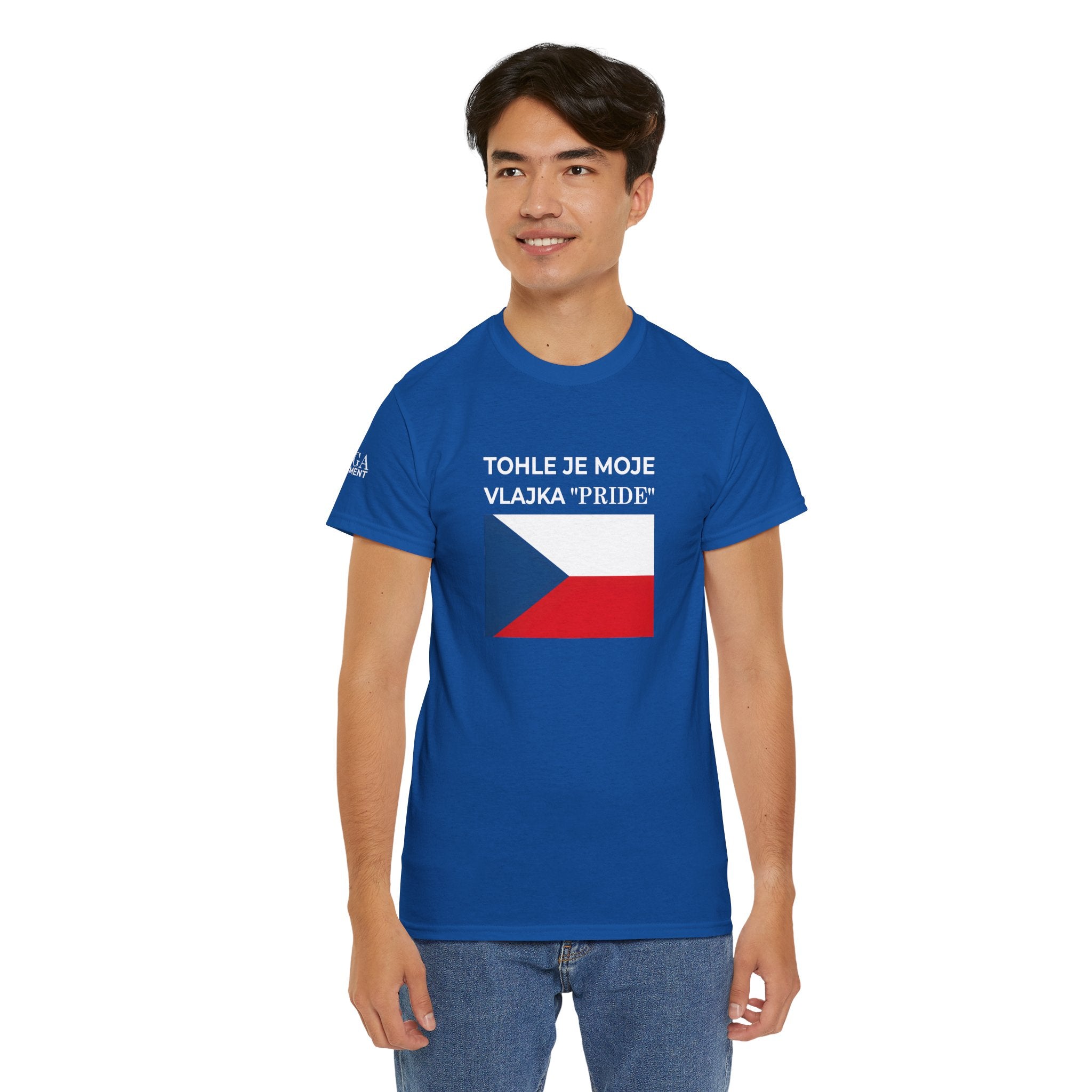 Czech Flag Tee ( Small Print ) — "TOHLE JE MOJE VLAJKA 'PRIDE'" Patriotic Czech T-Shirt