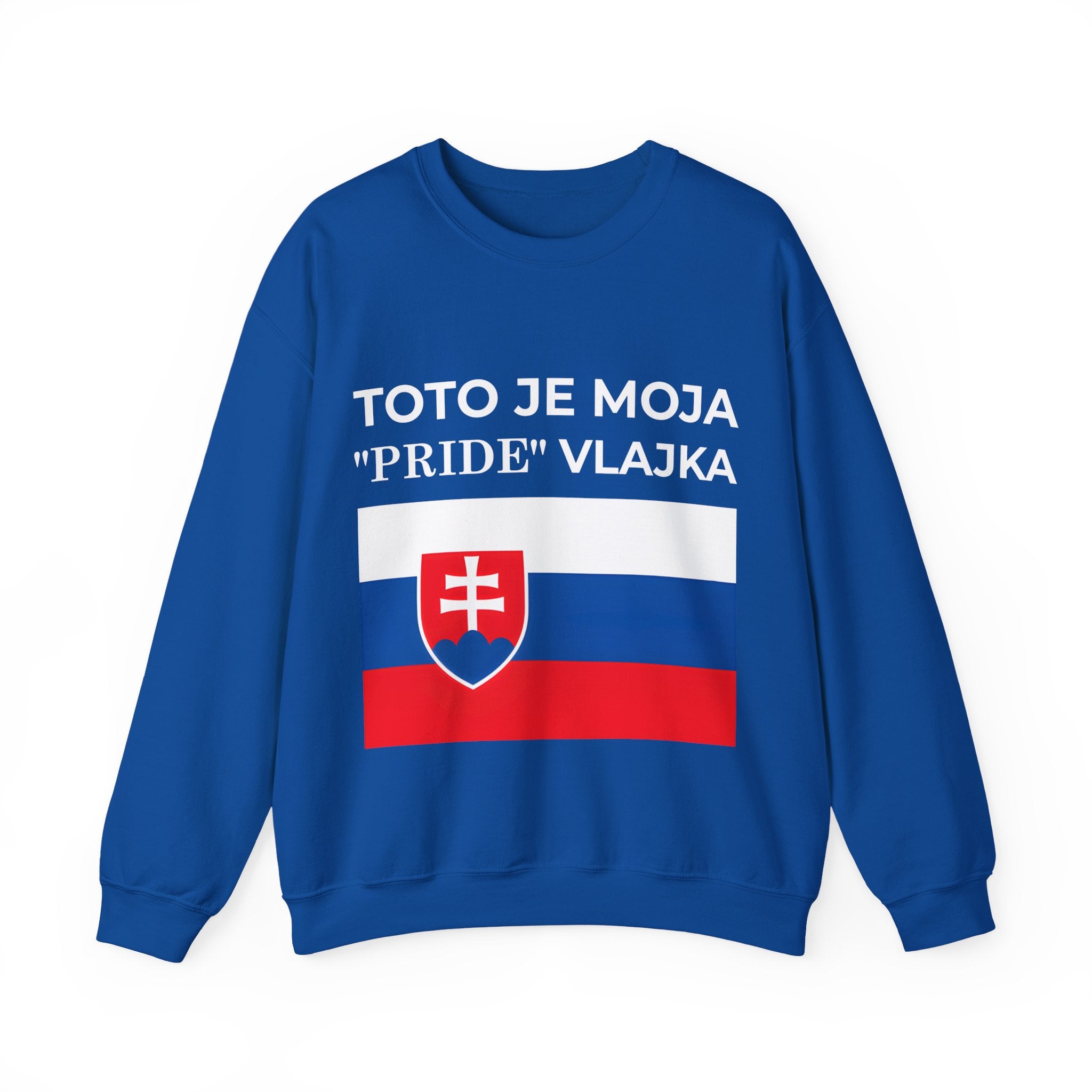 Slovakia Pride Flag Crewneck Sweatshirt, Unisex Sweatshirt, Comfortable Casual Wear - Mega Movement