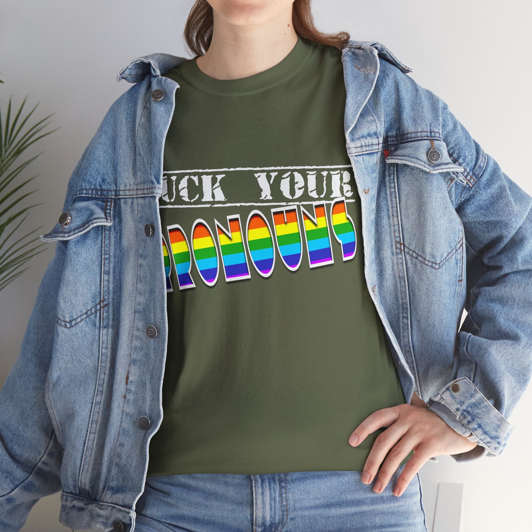 F*ck Your Pronounce Statement T-Shirt, Unisex Cotton Tee, Inclusive Fashion, Fun Gift, Casual Wear - Mega Movement