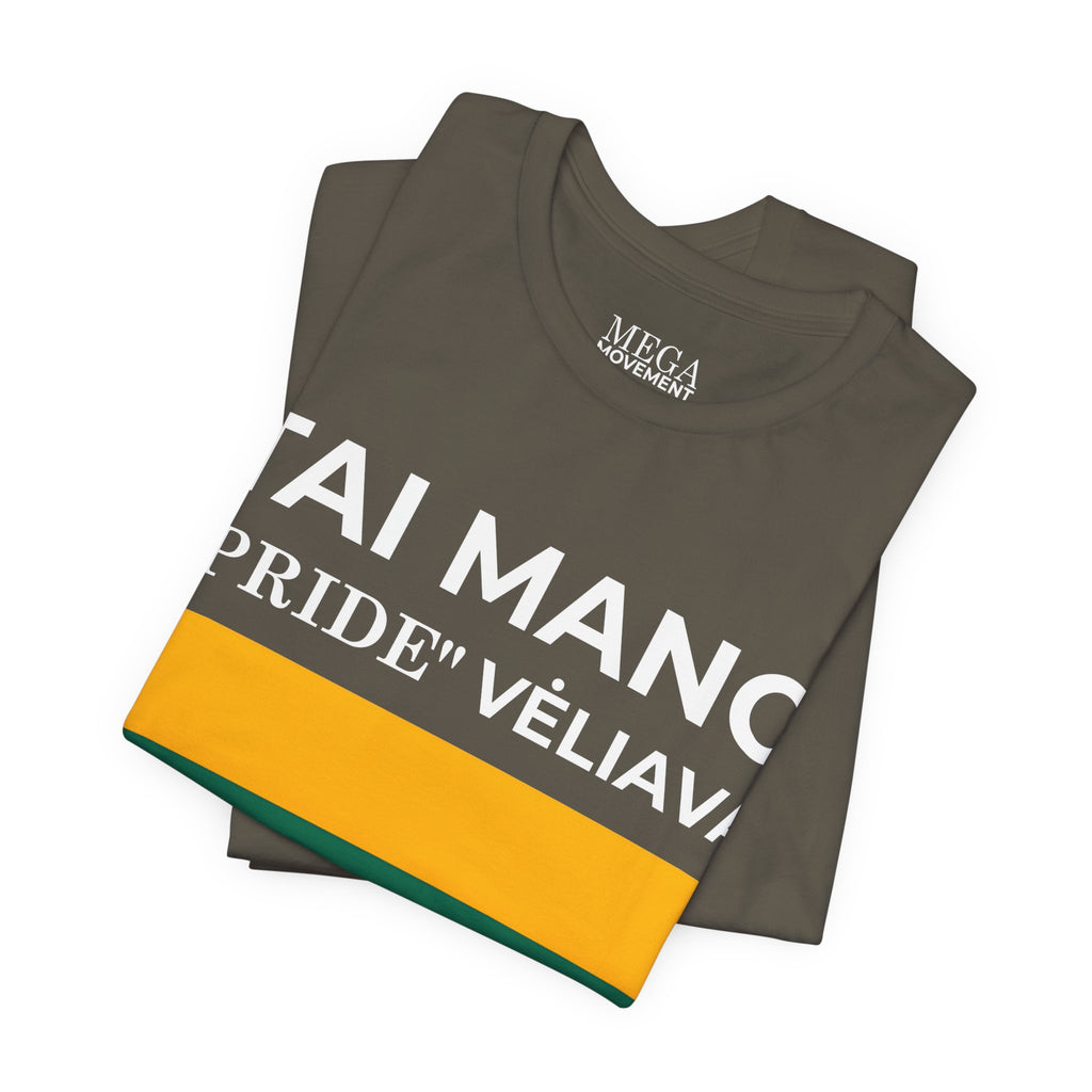 Lithuanian Pride Graphic Tee, Unisex Jersey Shirt, Patriot Apparel - Mega Movement
