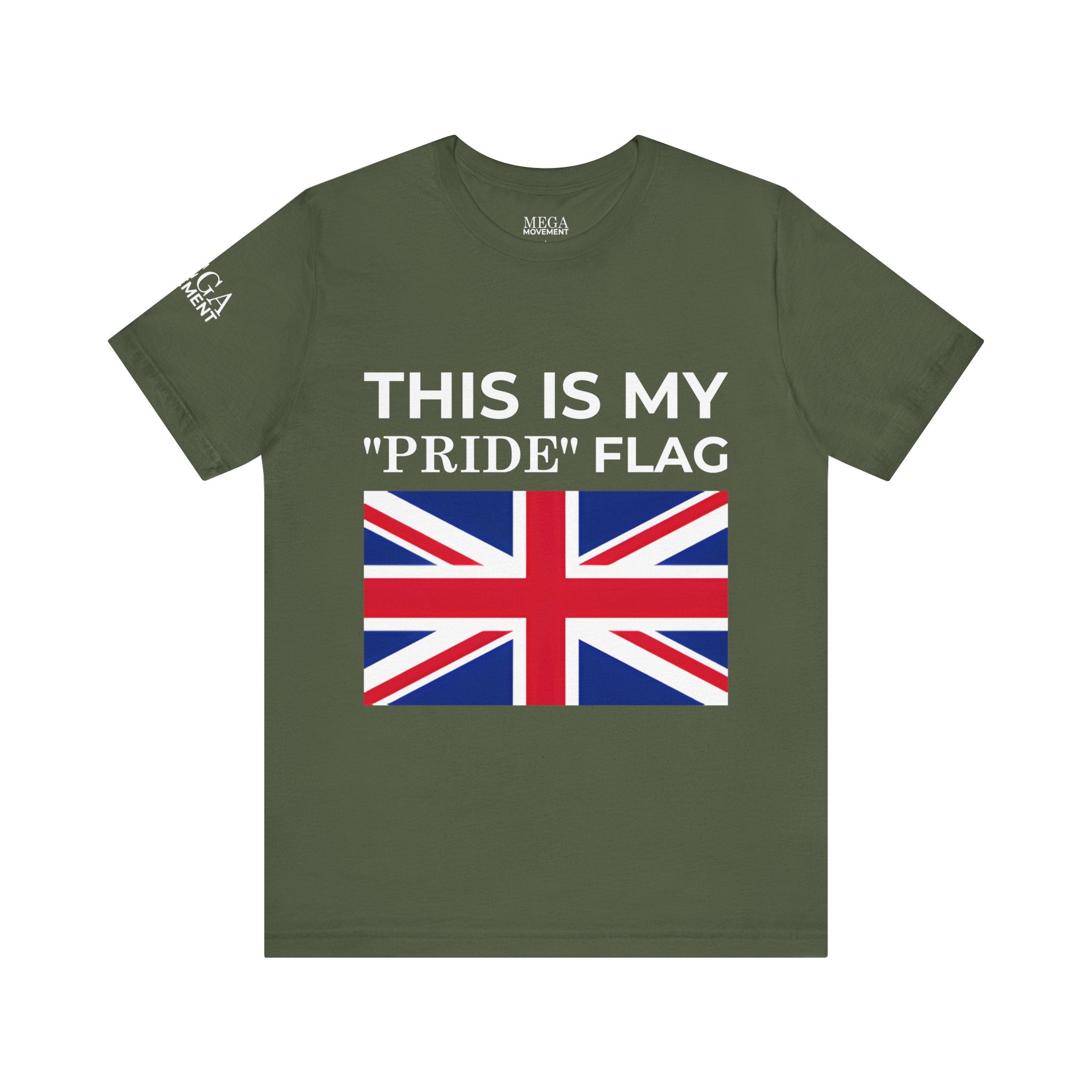 British Pride Flag Unisex Tee, Casual Wear, Daily Style - Mega Movement