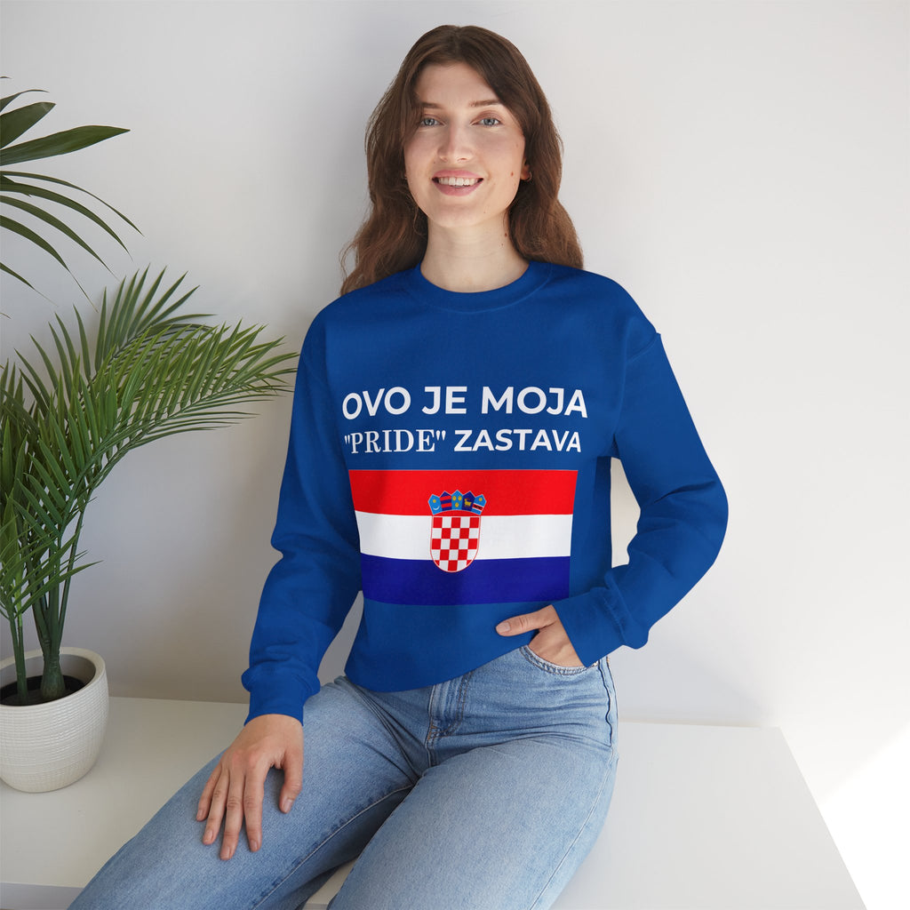Croatian Pride Flag Sweatshirt, Unisex Crewneck, Croatian Pride Apparel, Celebrate Love, Gift for Allies - Mega Movement