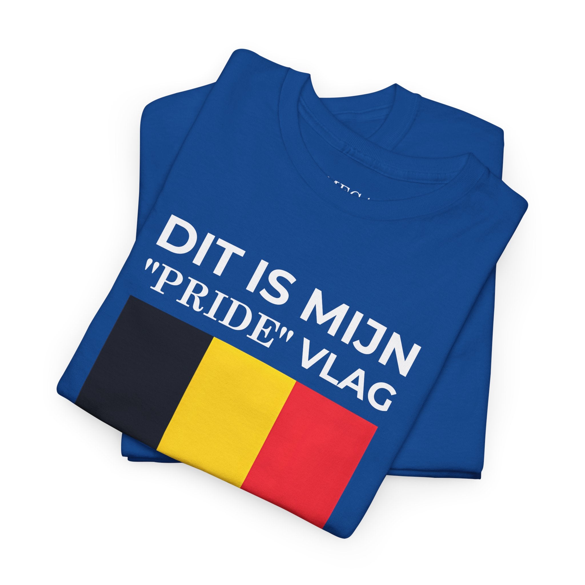 Belgian Pride Flag Unisex Tee ( Small Print )- Celebrate Patriotism, Casual Wear, Gift for Allies