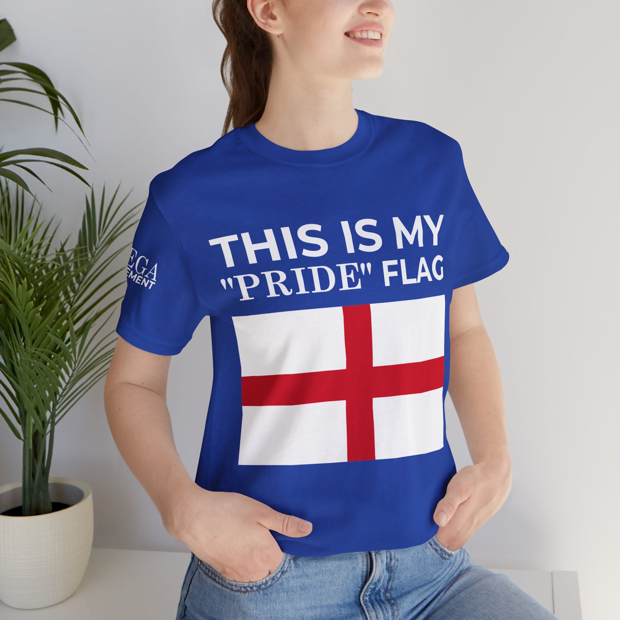 English Pride Flag T-Shirt, Unisex Tee for Festivals, Casual Wear, Birthday Gift, Holiday Shirt - Mega Movement
