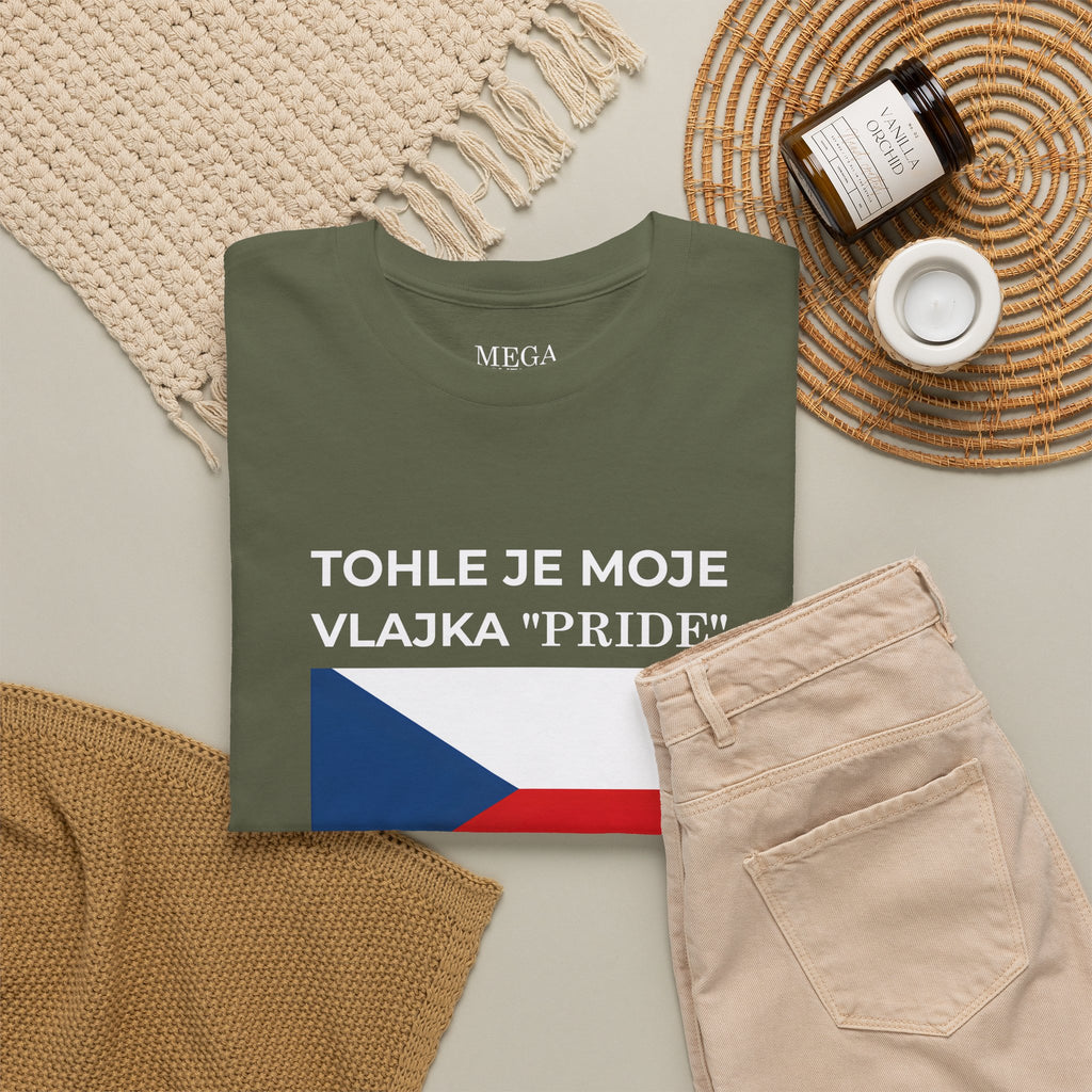 Czech Flag Tee ( Small Print ) — "TOHLE JE MOJE VLAJKA 'PRIDE'" Patriotic Czech T-Shirt