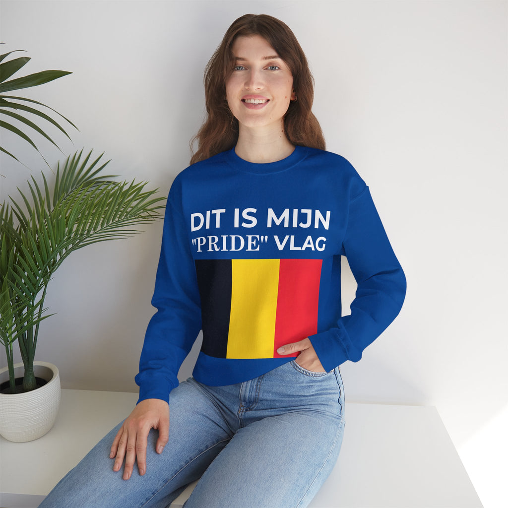 Belgian Pride Flag Sweatshirt – Unisex Heavy Blend Crew Neck for Celebrations, Casual Wear, Gifts - Mega Movement