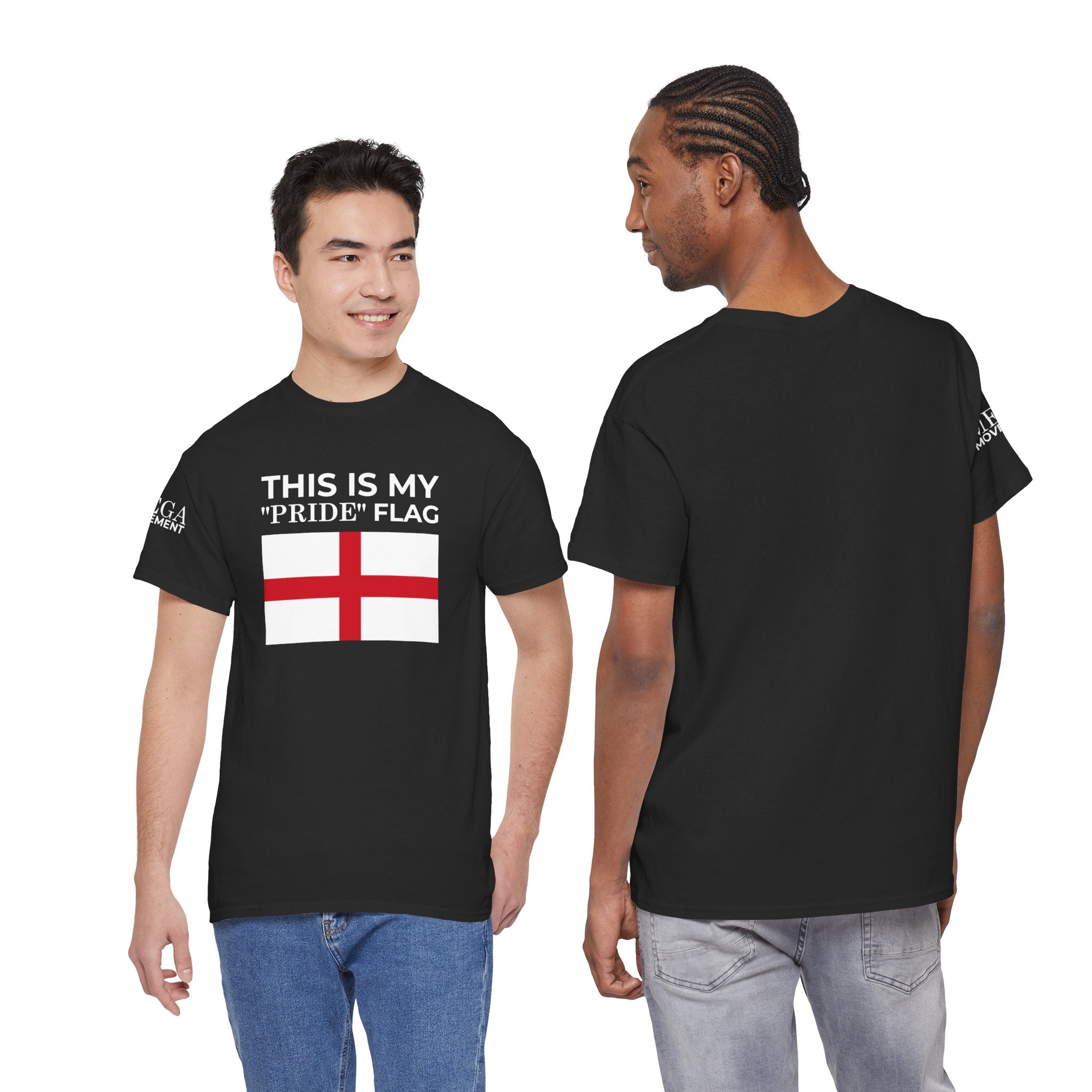 England Flag T‑Shirt ( Small Print ) — "This Is My 'Pride' Flag" Patriotic Tee