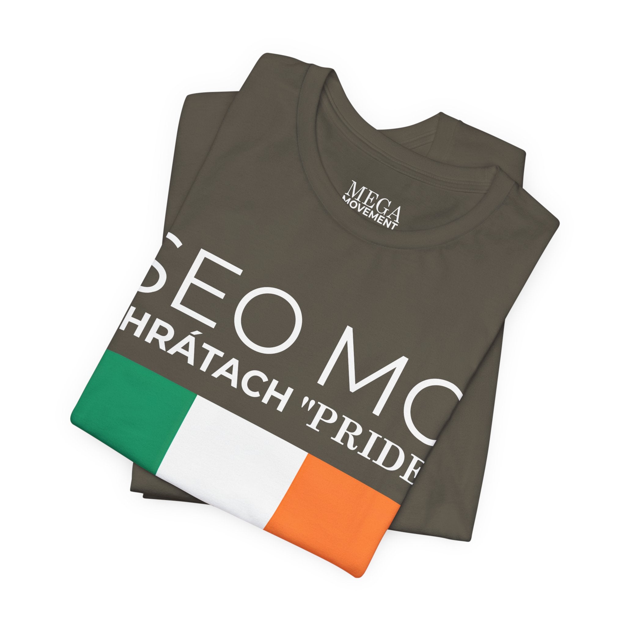 Irish Pride Unisex Short Sleeve Tee, St. Patrick's Day Shirt, Casual Wear, Unisex Tee, Comfortable Summer Top, Gift for Her/Him - Mega Movement