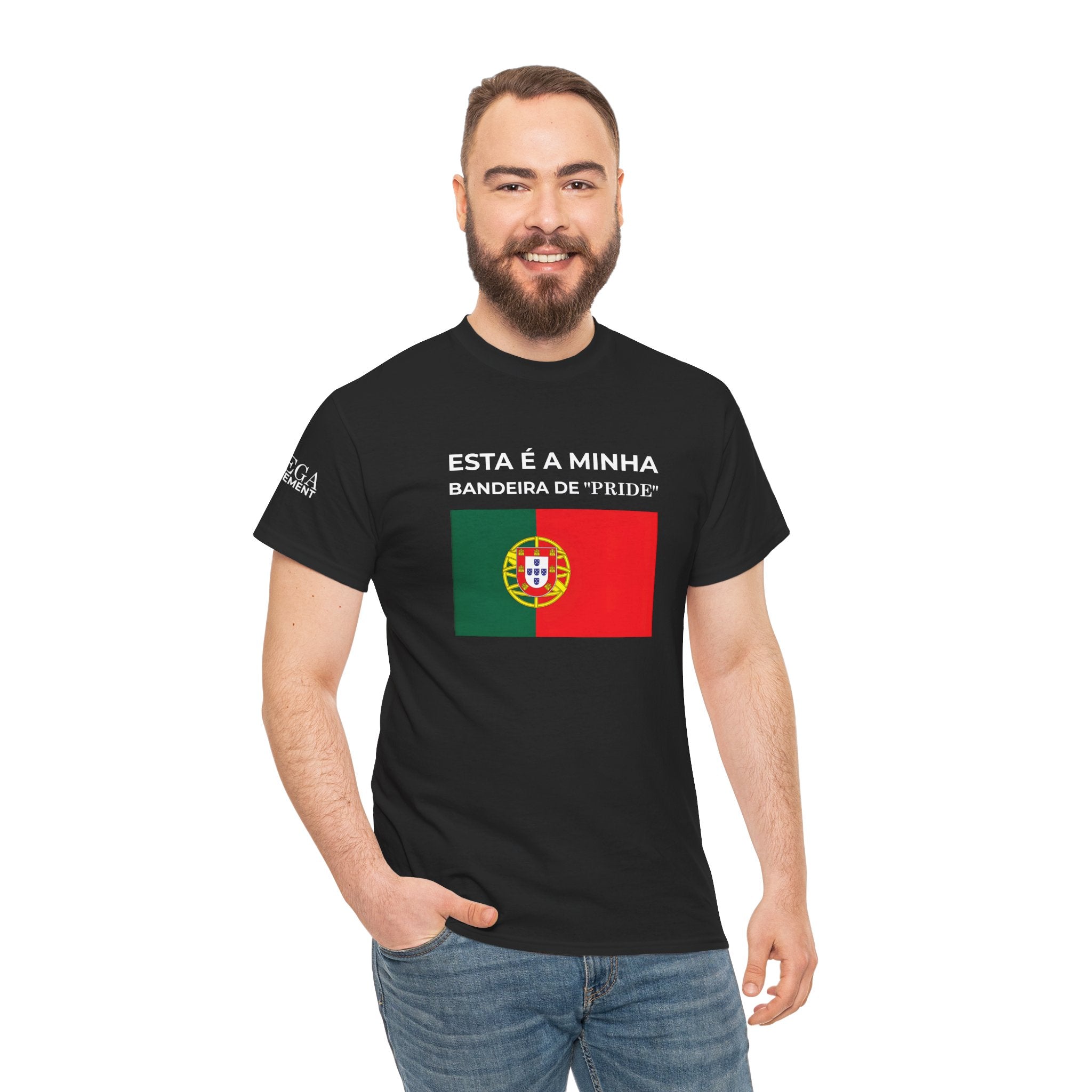 Portugal Pride Flag T‑Shirt — "Esta é a minha bandeira de 'pride'"
