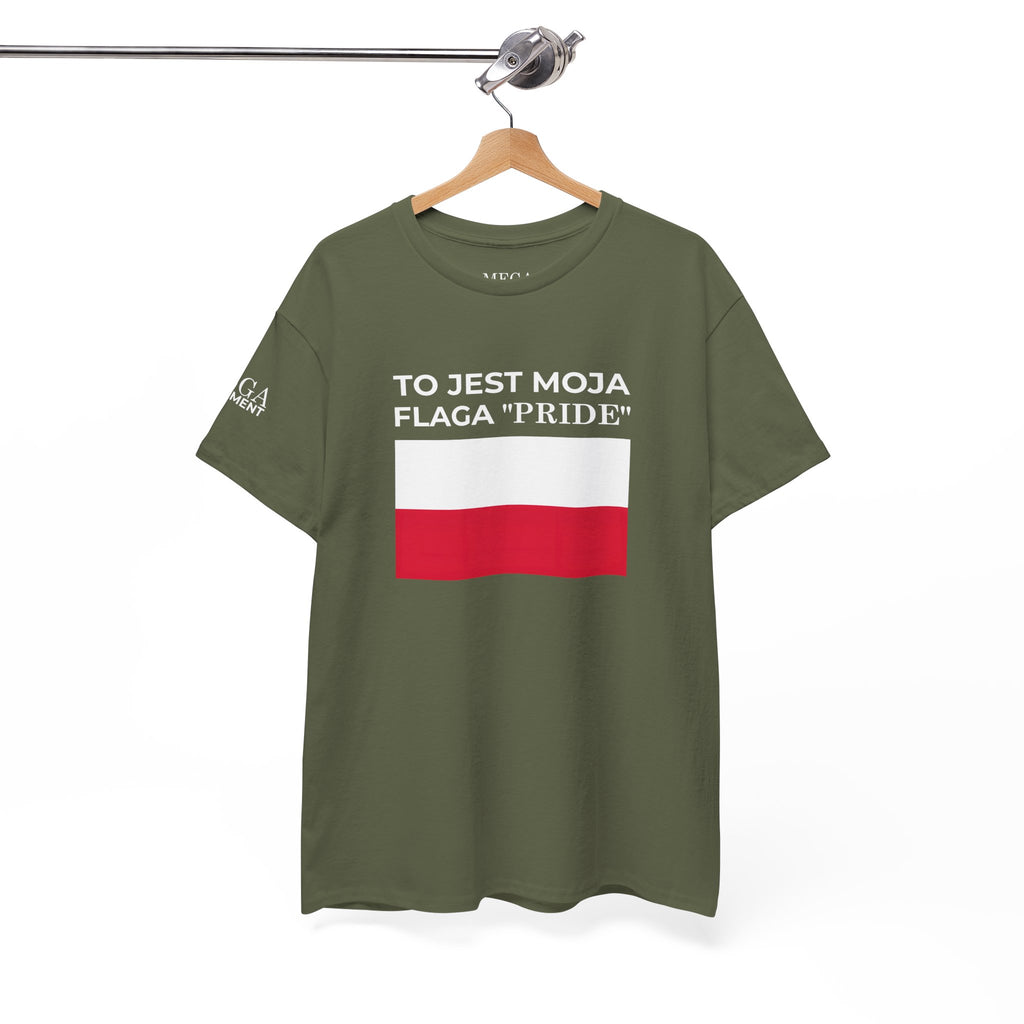 Polish Flag Tee ( Small Print ) — "To Jest Moja Flaga 'Pride'" Graphic T-Shirt