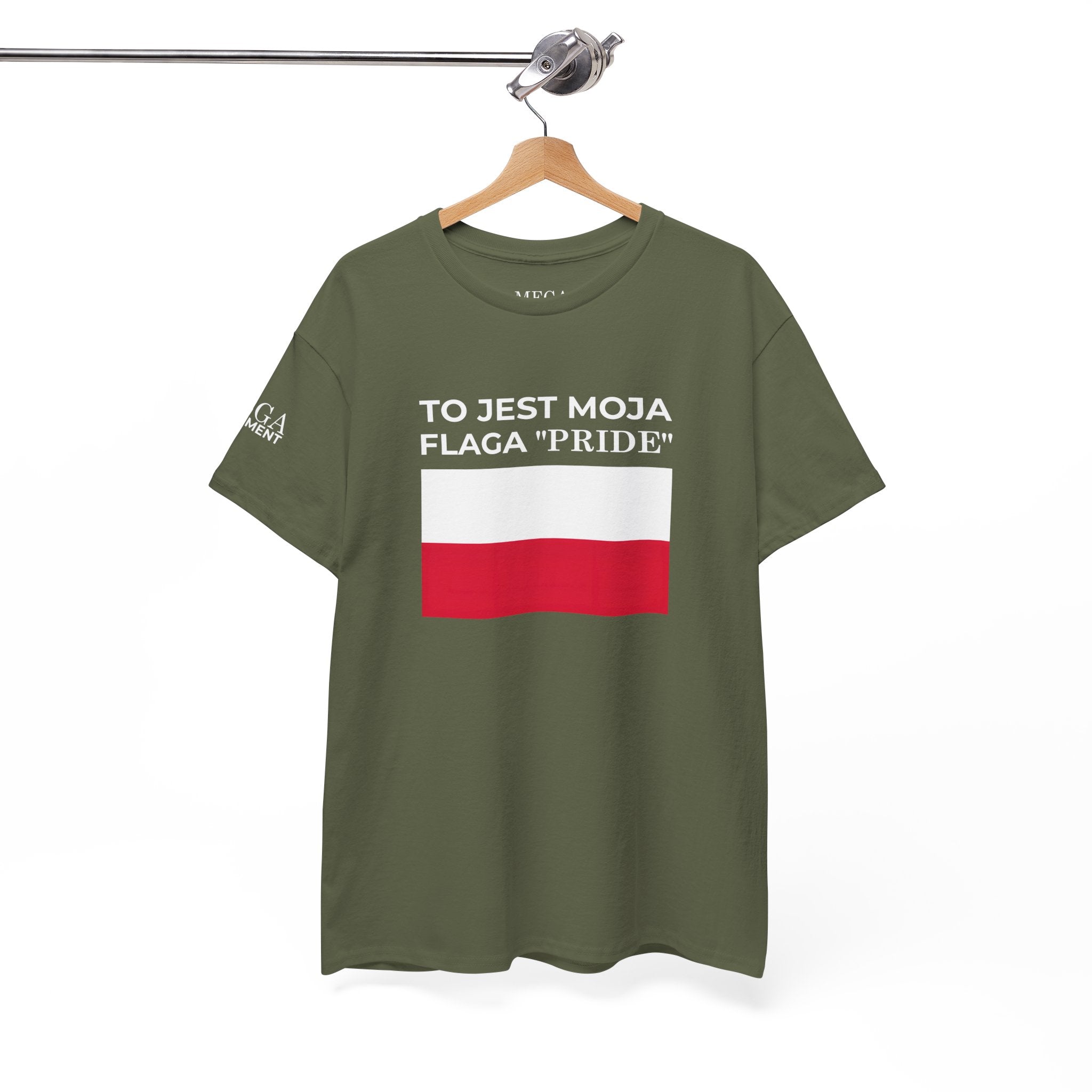 Polish Flag Tee ( Small Print ) — "To Jest Moja Flaga 'Pride'" Graphic T-Shirt