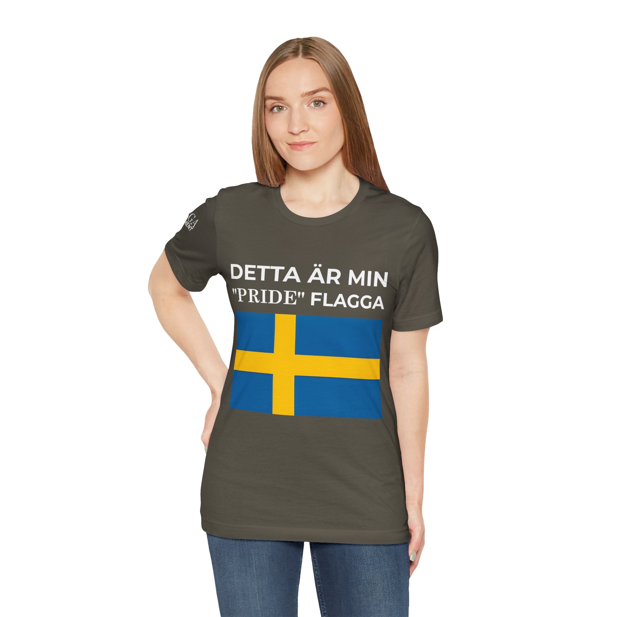 Swedish Flag Unisex Jersey Tee, Casual T-Shirt, Gifts for Sweden Lovers, Summer Style, Travel Apparel, National Day Wear - Mega Movement