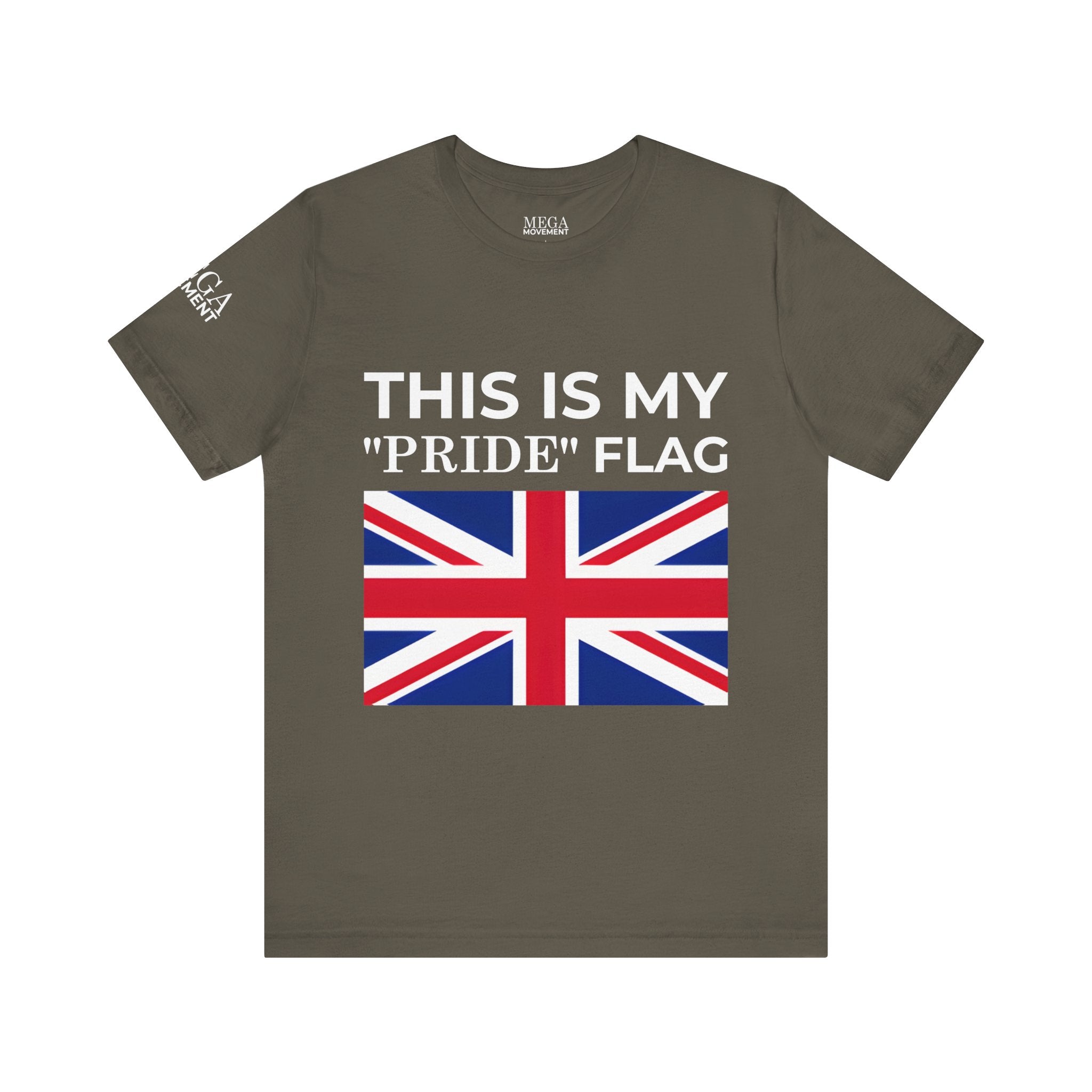 British Pride Flag Unisex Tee, Casual Wear, Daily Style - Mega Movement