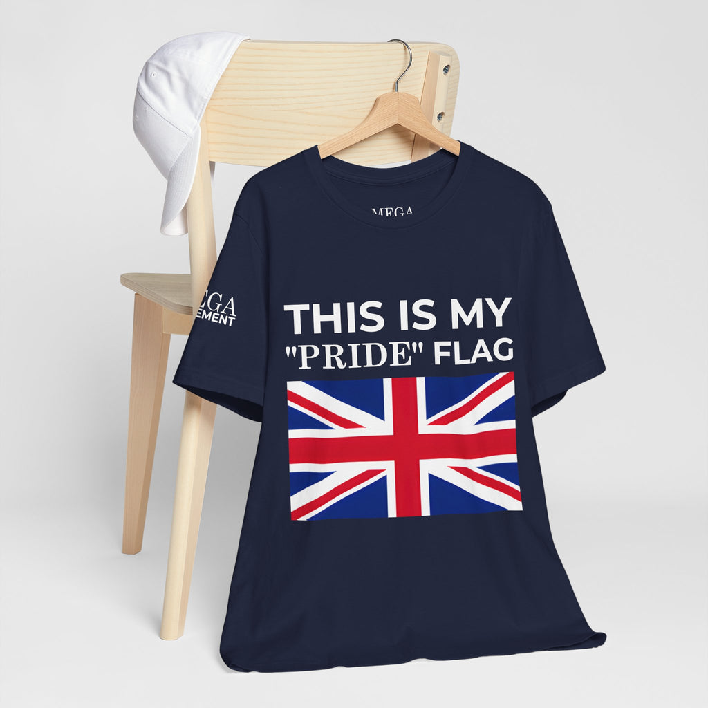 British Pride Flag Unisex Tee, Casual Wear, Daily Style - Mega Movement