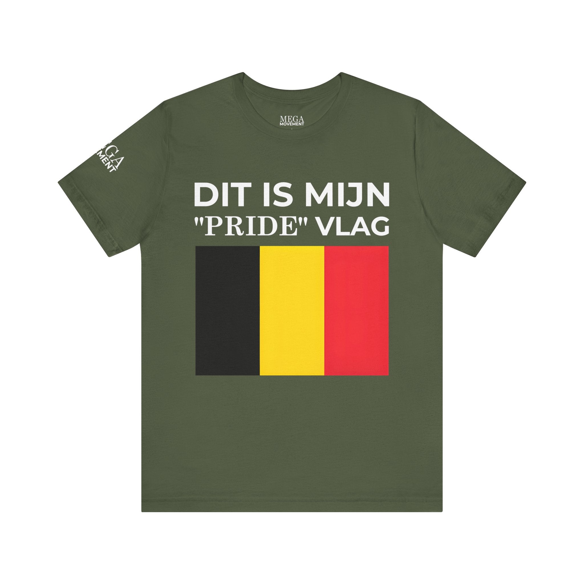 Belgian Pride Flag Unisex Tee - Celebrate Patriotism, Casual Wear, Gift for Allies - Mega Movement
