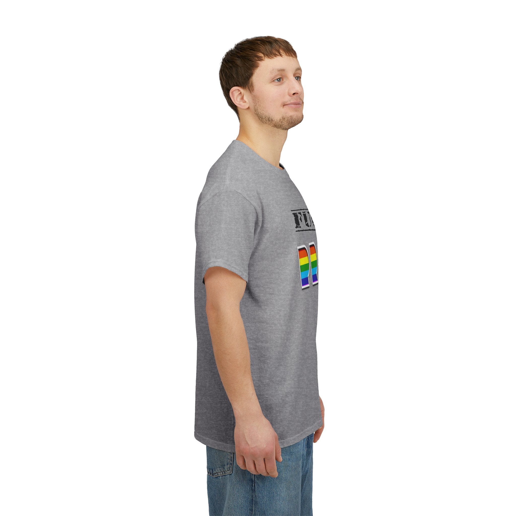 F*ck Your Pronounce Statement Tee, Unisex Heavy Cotton Tee, Advocacy Apparel, Anti Rainbow Pride T-Shirt - Mega Movement