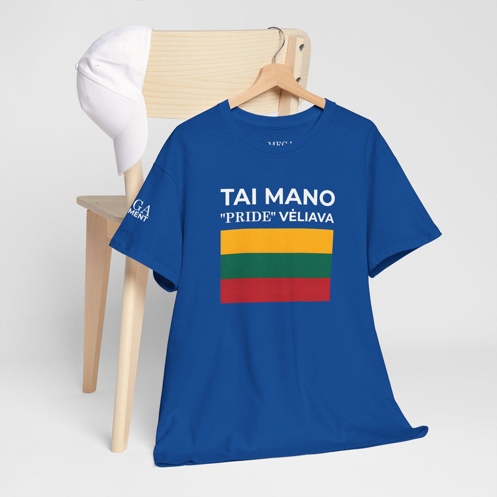 Tai Mano Pride Tee ( Small Print ) — Lithuanian Flag Graphic T-Shirt