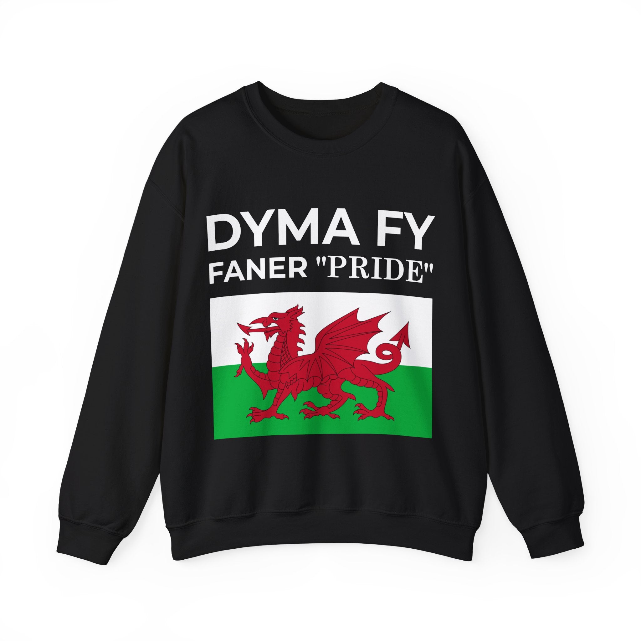 Welsh Pride Sweatshirt for Welsh Heritage Lovers, Unisex Cozy Crewneck, Perfect for Celebrations, Gifts, Casual Wear, Dyma Fy Design - Mega Movement
