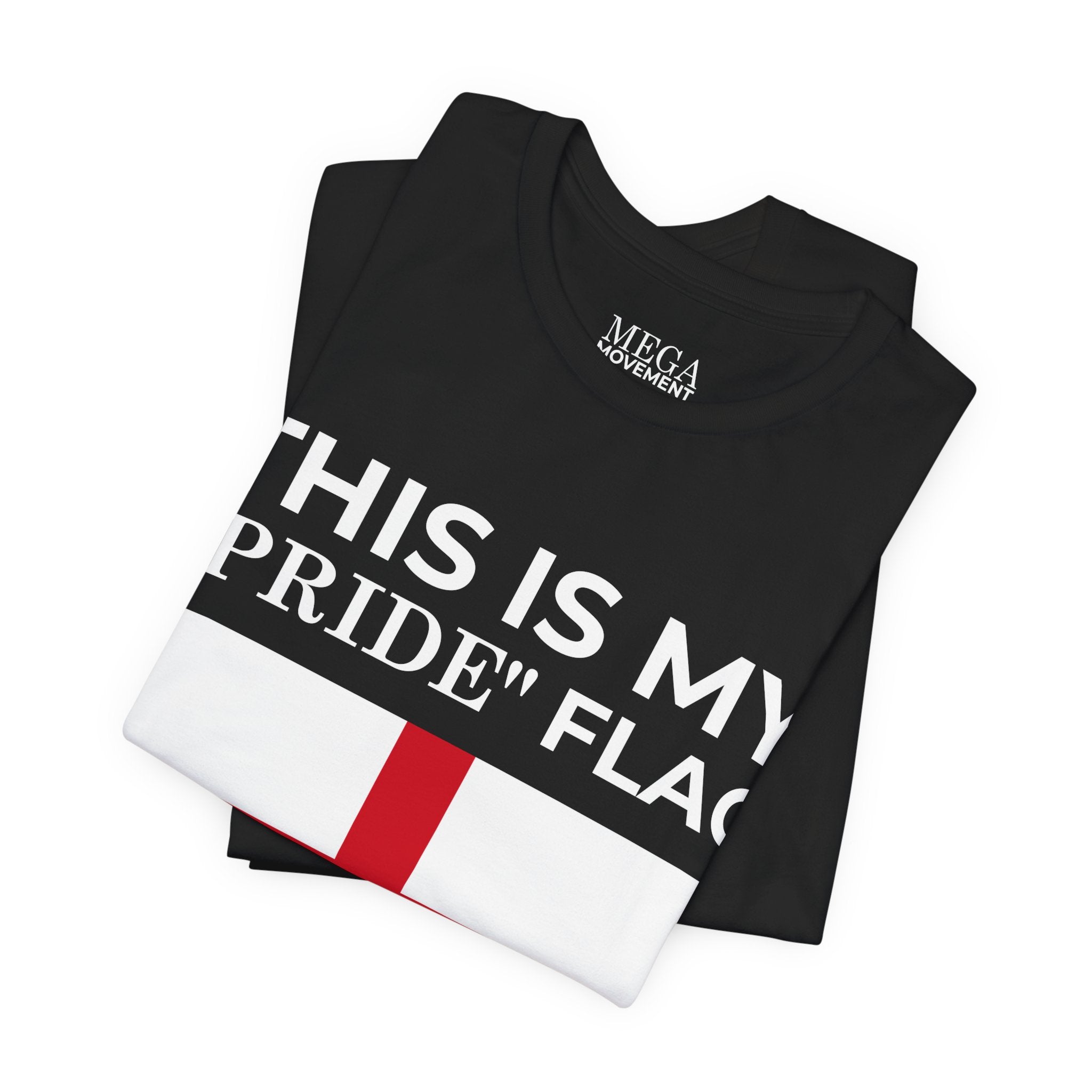 English Pride Flag T-Shirt, Unisex Tee for Festivals, Casual Wear, Birthday Gift, Holiday Shirt - Mega Movement