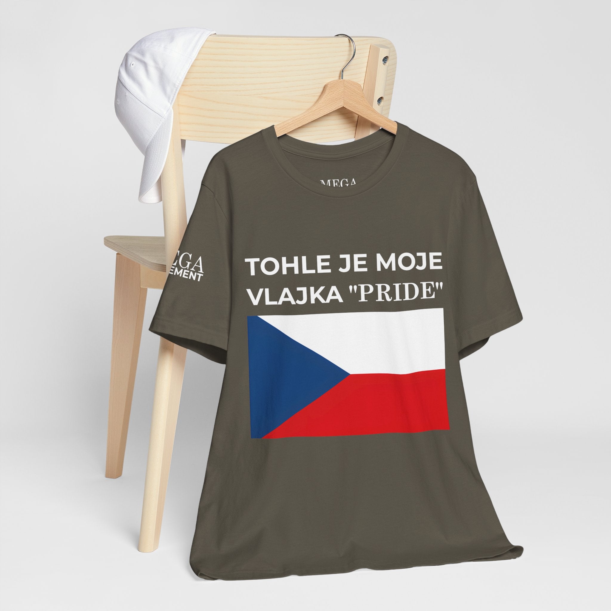 Czech Flag Unisex Jersey Tee, Casual Style, Travel Enthusiast Gift, National Pride Shirt, Summer Wardrobe Essential - Mega Movement