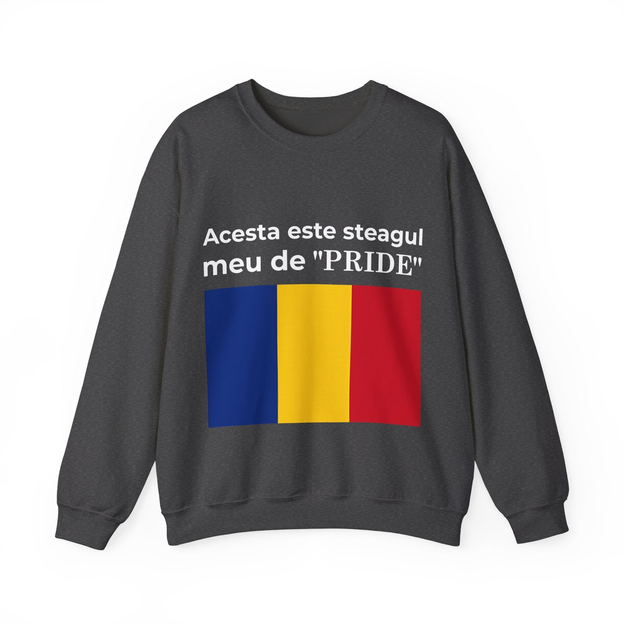 Romania Pride Sweatshirt, Cozy Crewneck Shirt, Unisex Pride Apparel, Casual Everyday Wear - Mega Movement