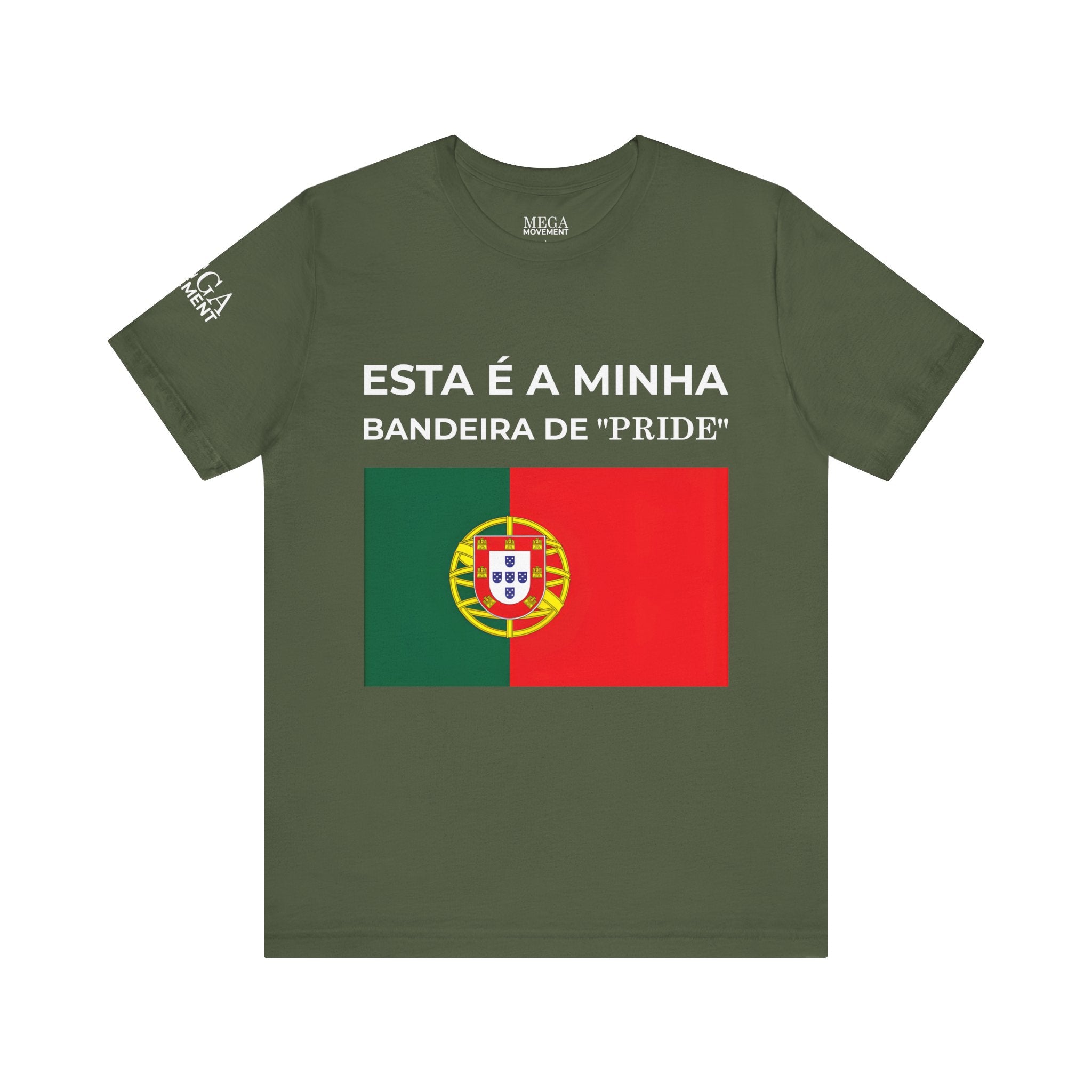 Portugal Pride Flag Tee, Portugal Pride Graphic Shirt, Comfortable Statement Apparel - Mega Movement