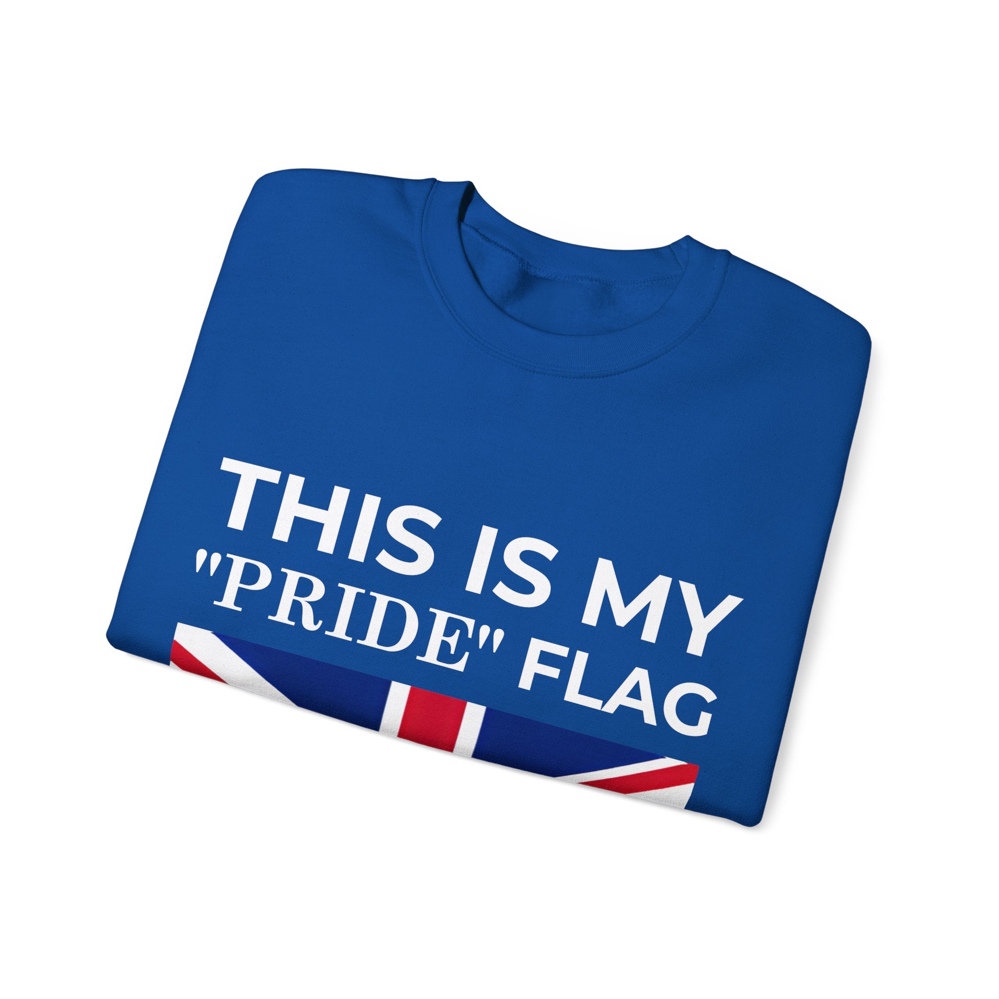 British Pride Flag Crewneck Sweatshirt, Unisex Sweatshirt, Pride Merchandise, Casual Wear - Mega Movement
