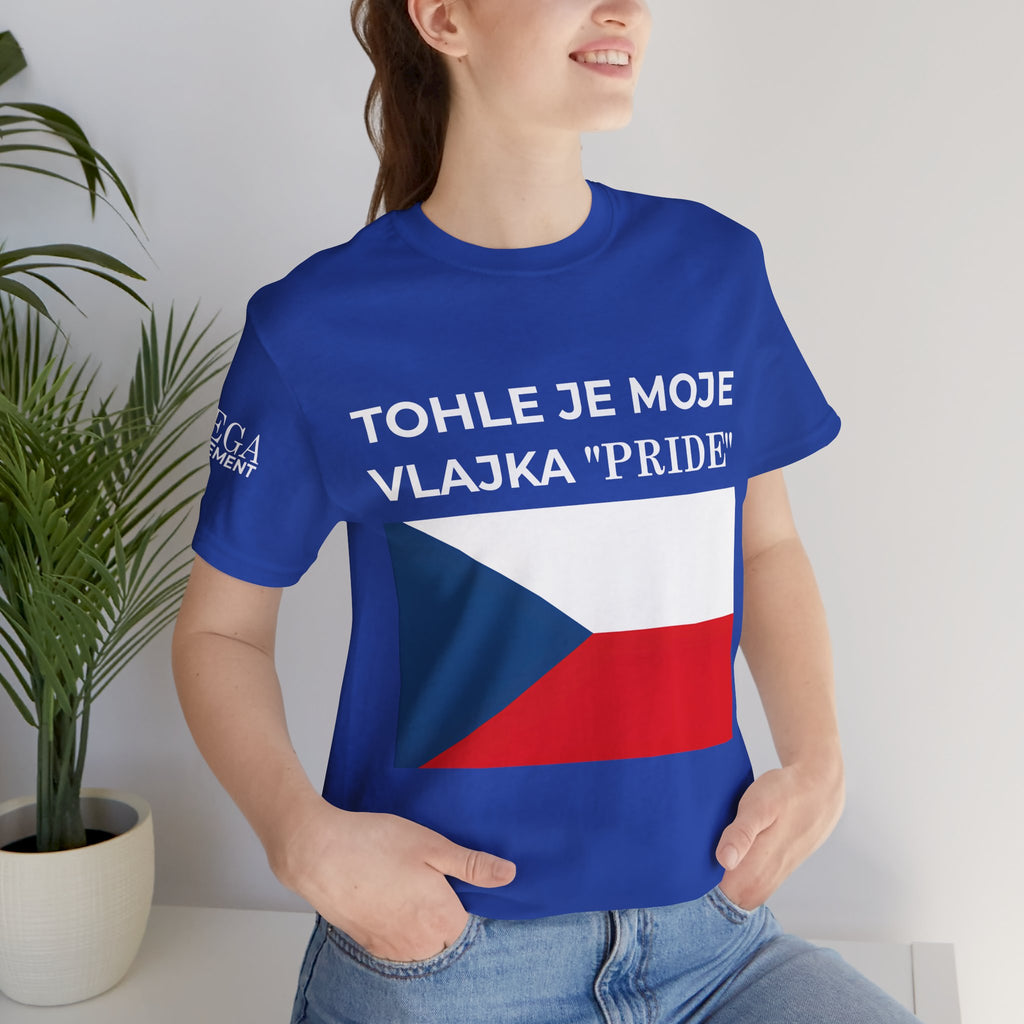 Czech Flag Unisex Jersey Tee, Casual Style, Travel Enthusiast Gift, National Pride Shirt, Summer Wardrobe Essential - Mega Movement