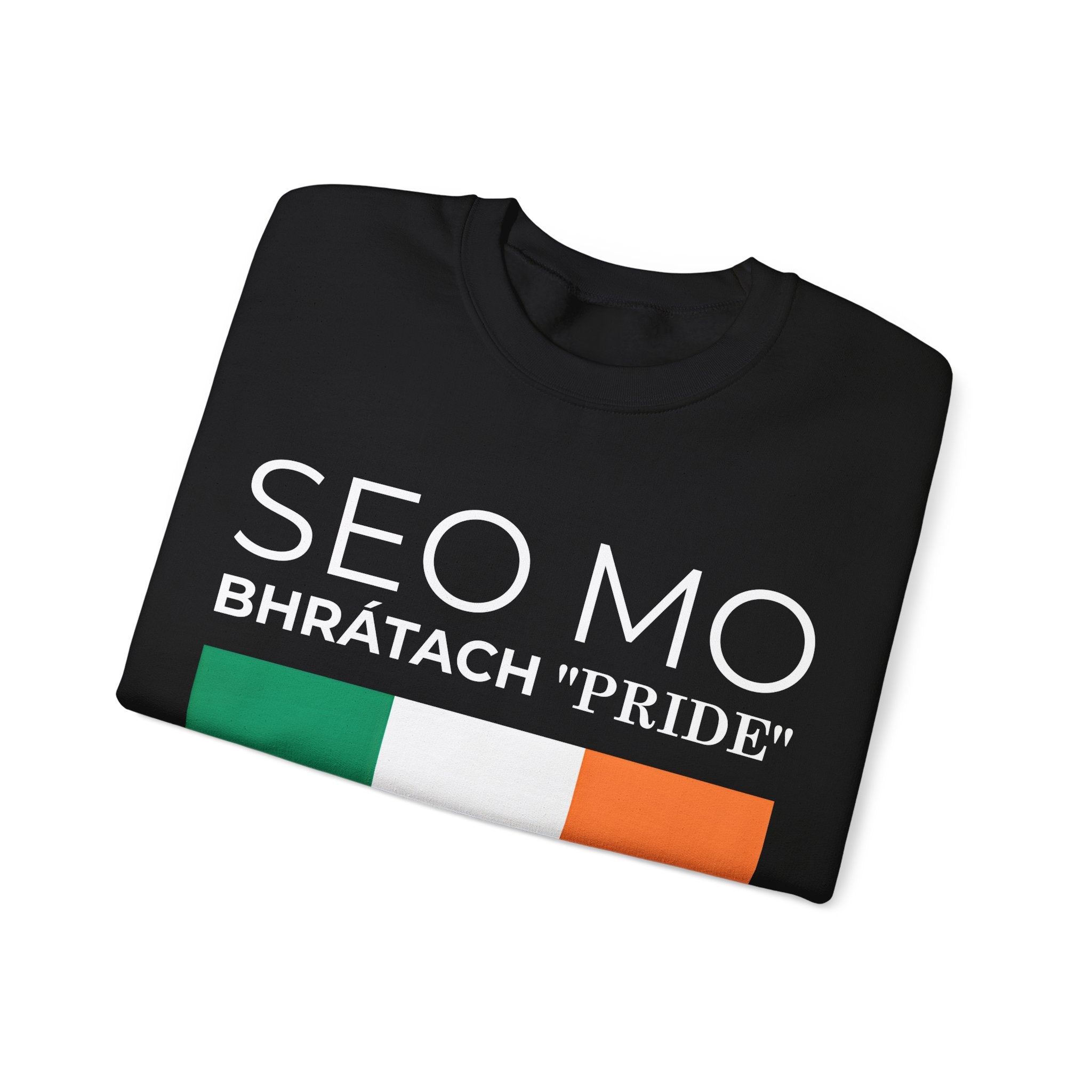 Irish Pride Crewneck Sweatshirt - Irish Flag, Unisex Graphic Pullover, St. Patrick's Day Gift, Comfortable Streetwear - Mega Movement