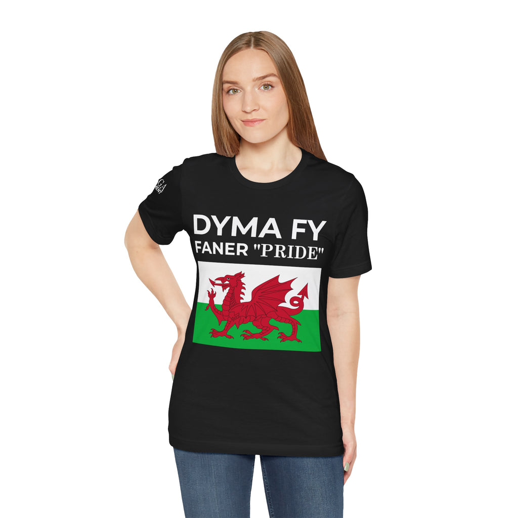Welsh Pride Unisex Tee, Comfortable Graphic T-shirt, Casual Wear, Gift for Dragon Lovers, Birthday Present, St. David's Day Top - Mega Movement
