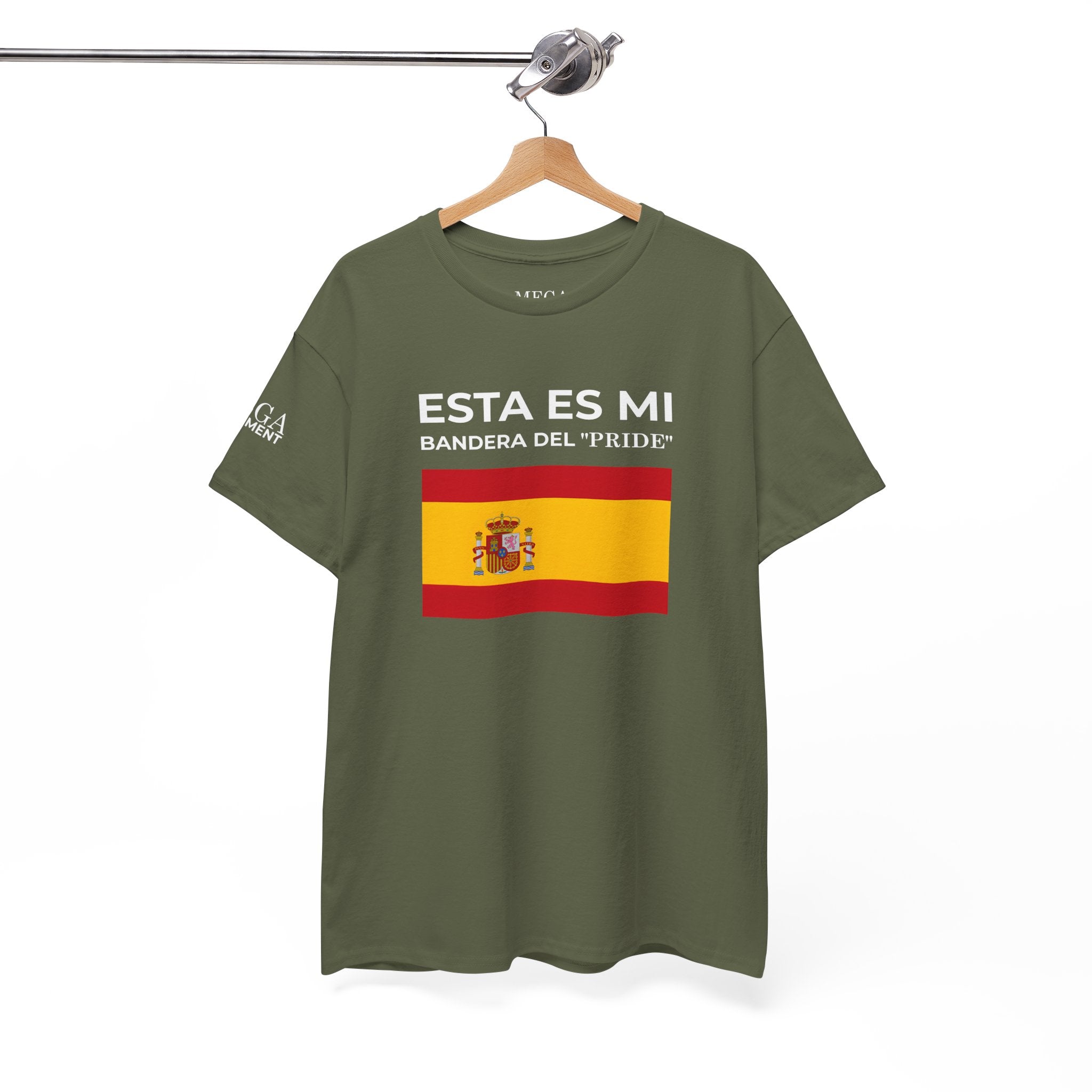 Spain Flag Graphic Tee ( Small Print ) — "Esta Es Mi Bandera del 'Pride'" Spanish Pride T-Shirt