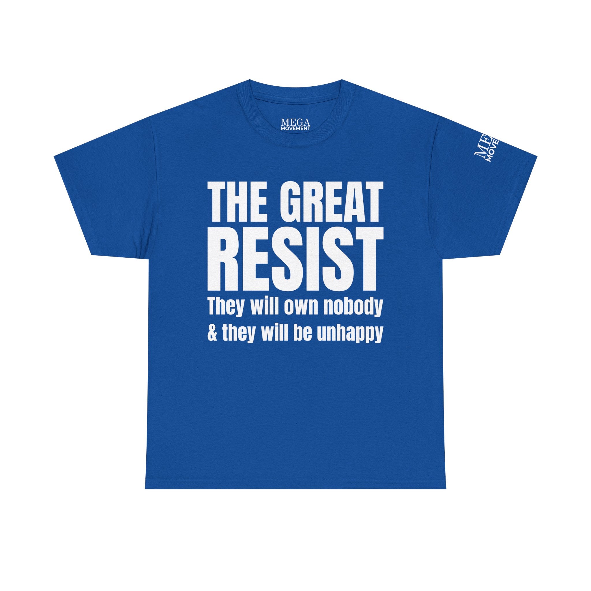 The Great Resist Casual Unisex Heavy Cotton Tee – Stand Against the W.E.F. Agenda - Mega Movement