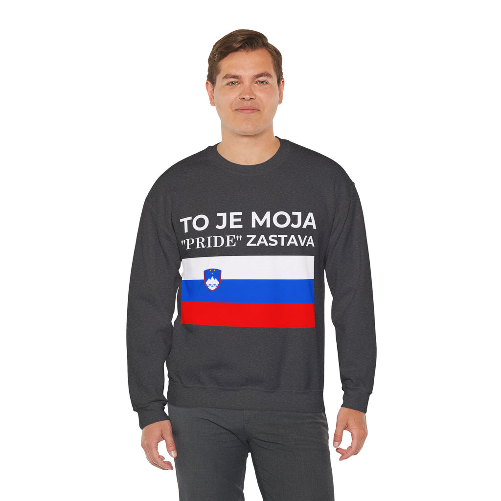 Slovenia Pride Flag Crewneck Sweatshirt, Unisex Sweatshirt, Colorful Pride Celebration - Mega Movement