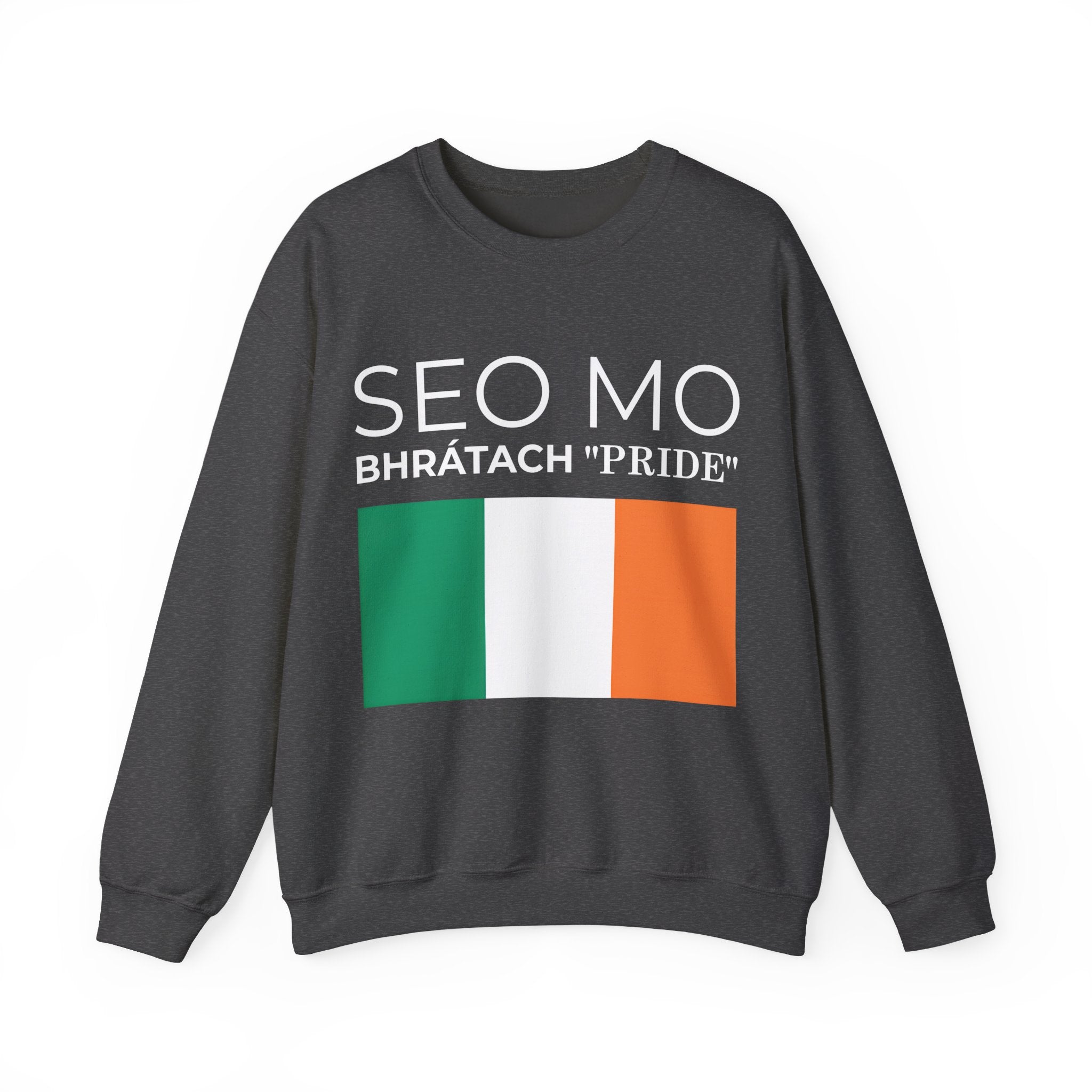 Irish Pride Crewneck Sweatshirt - Irish Flag, Unisex Graphic Pullover, St. Patrick's Day Gift, Comfortable Streetwear - Mega Movement