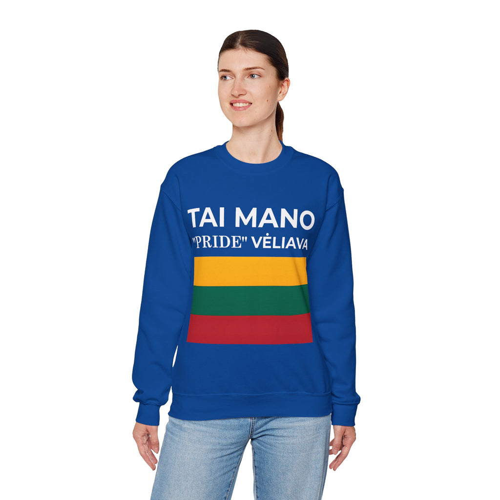 Lithuanian Pride Crewneck Sweatshirt | Unisex Casual Wear, Cozy Fashion, Statement Sweater - Mega Movement