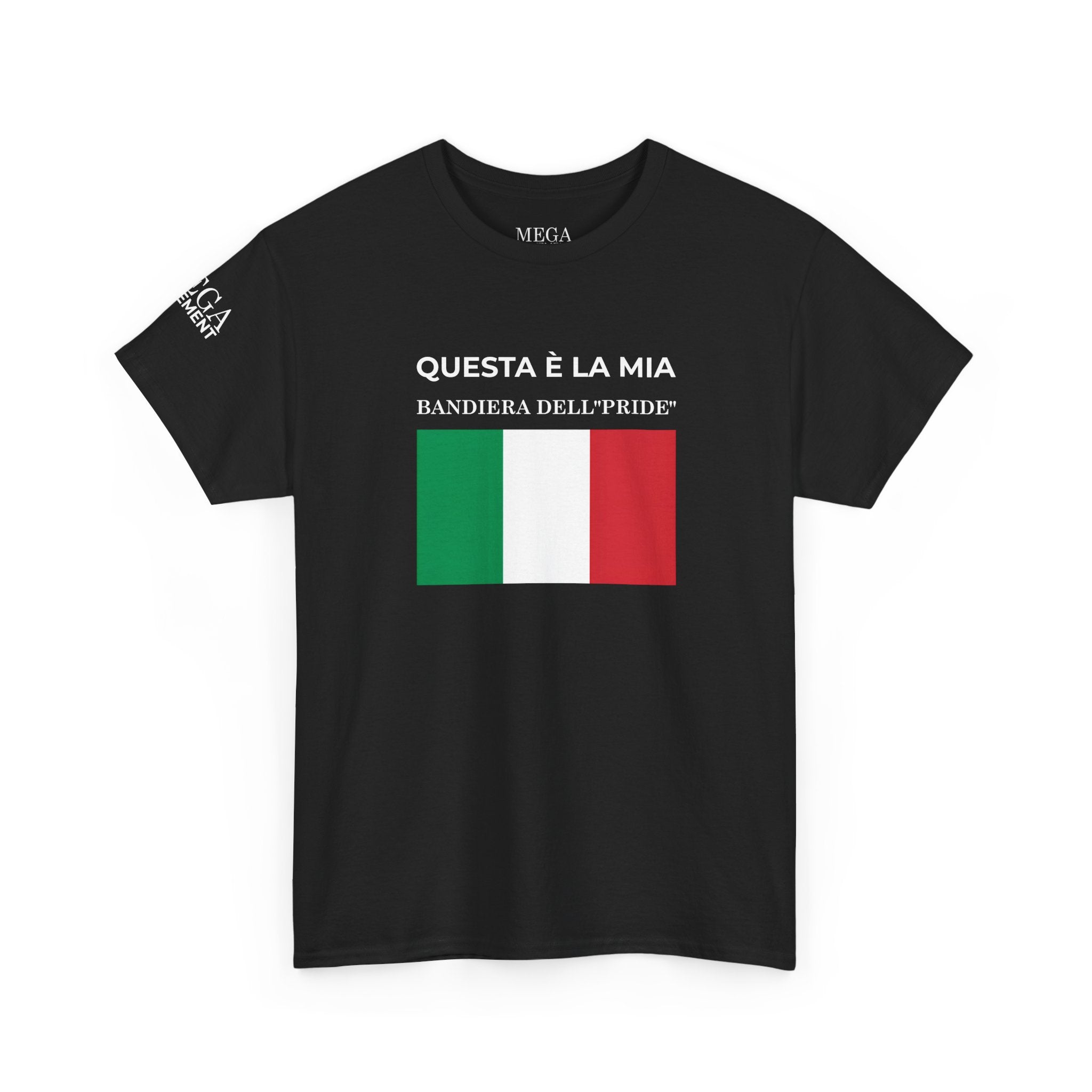 Italian Flag Tee ( Small Print ) — "Questa è la mia bandiera dell’Pride" Graphic T-Shirt