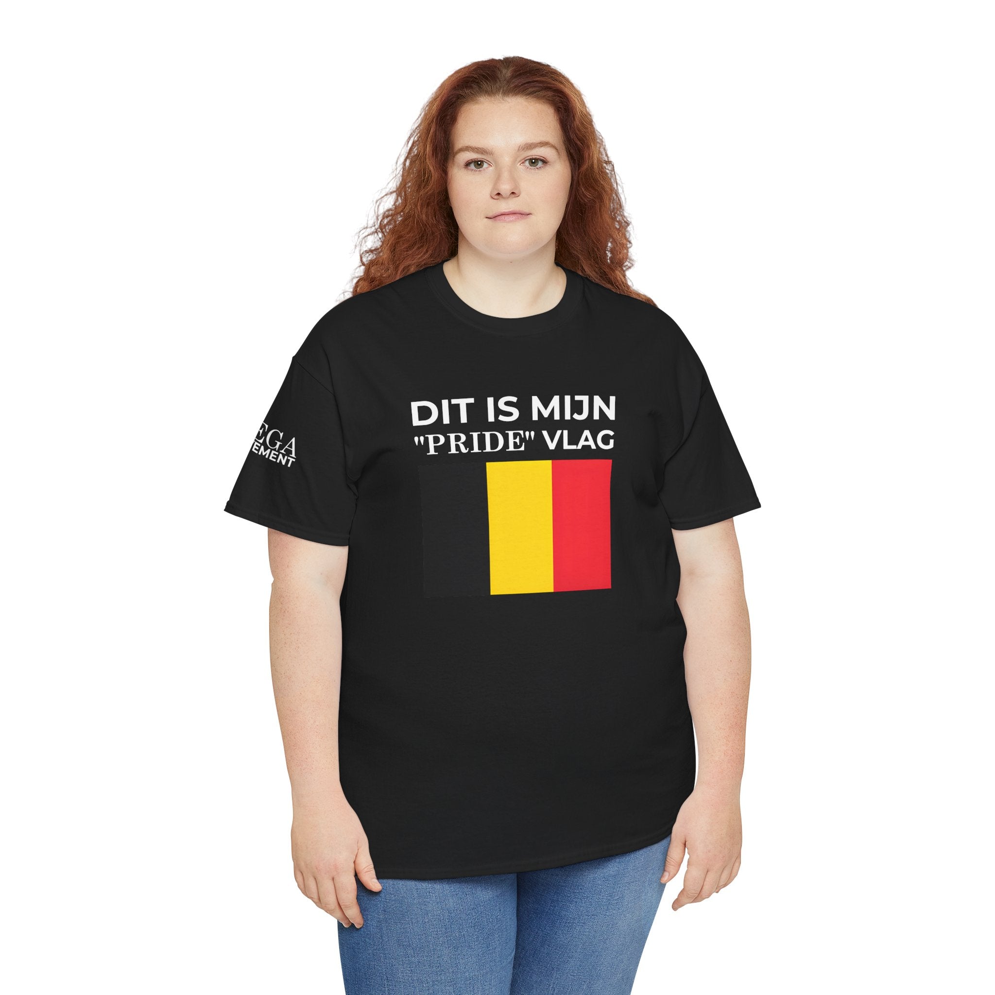 Belgian Pride Flag Unisex Tee ( Small Print )- Celebrate Patriotism, Casual Wear, Gift for Allies